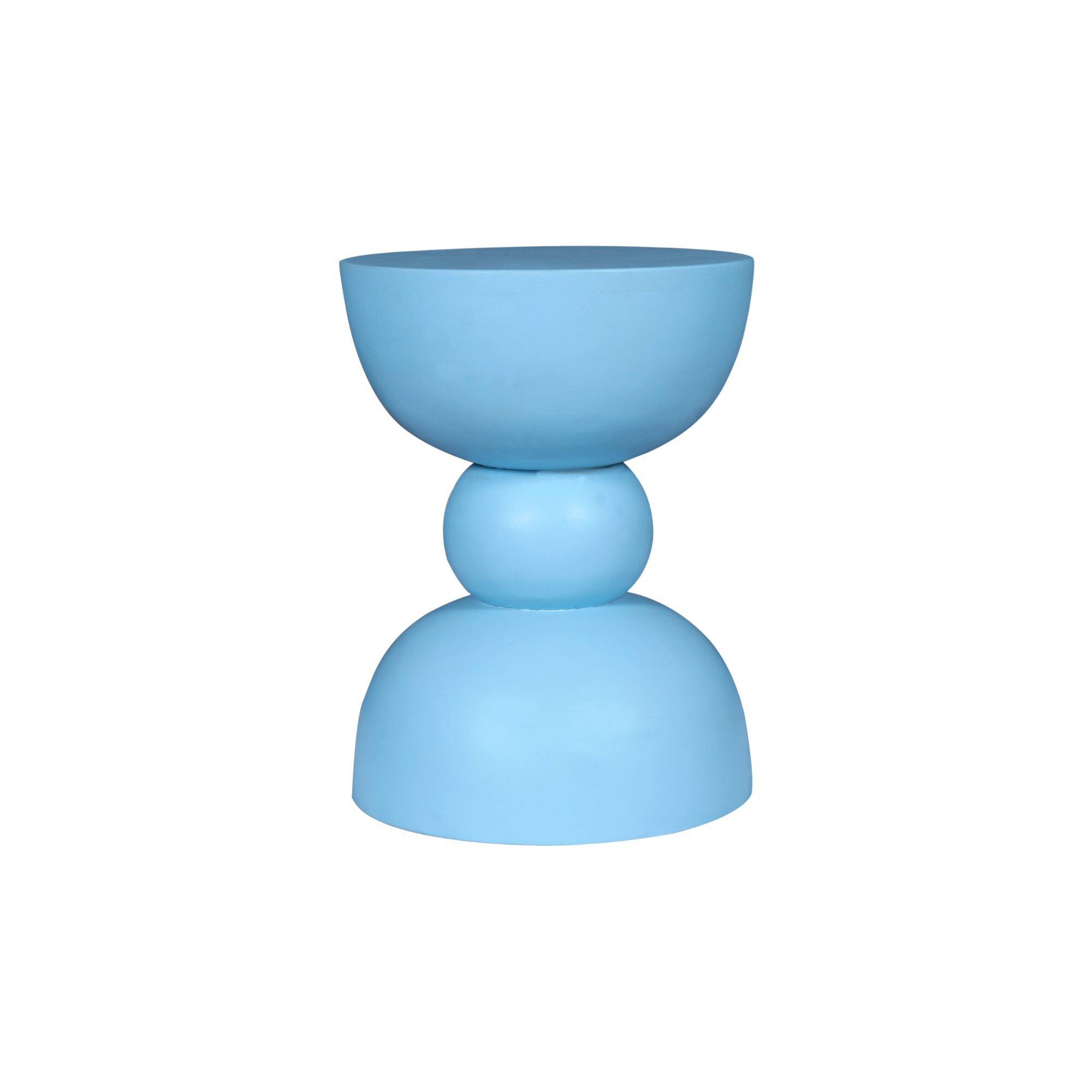 Table d’appoint Jon en bois de manguier bleu – 30 cm – Image 3