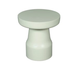 Table d’appoint Drum en bois de manguier vert – 40 cm