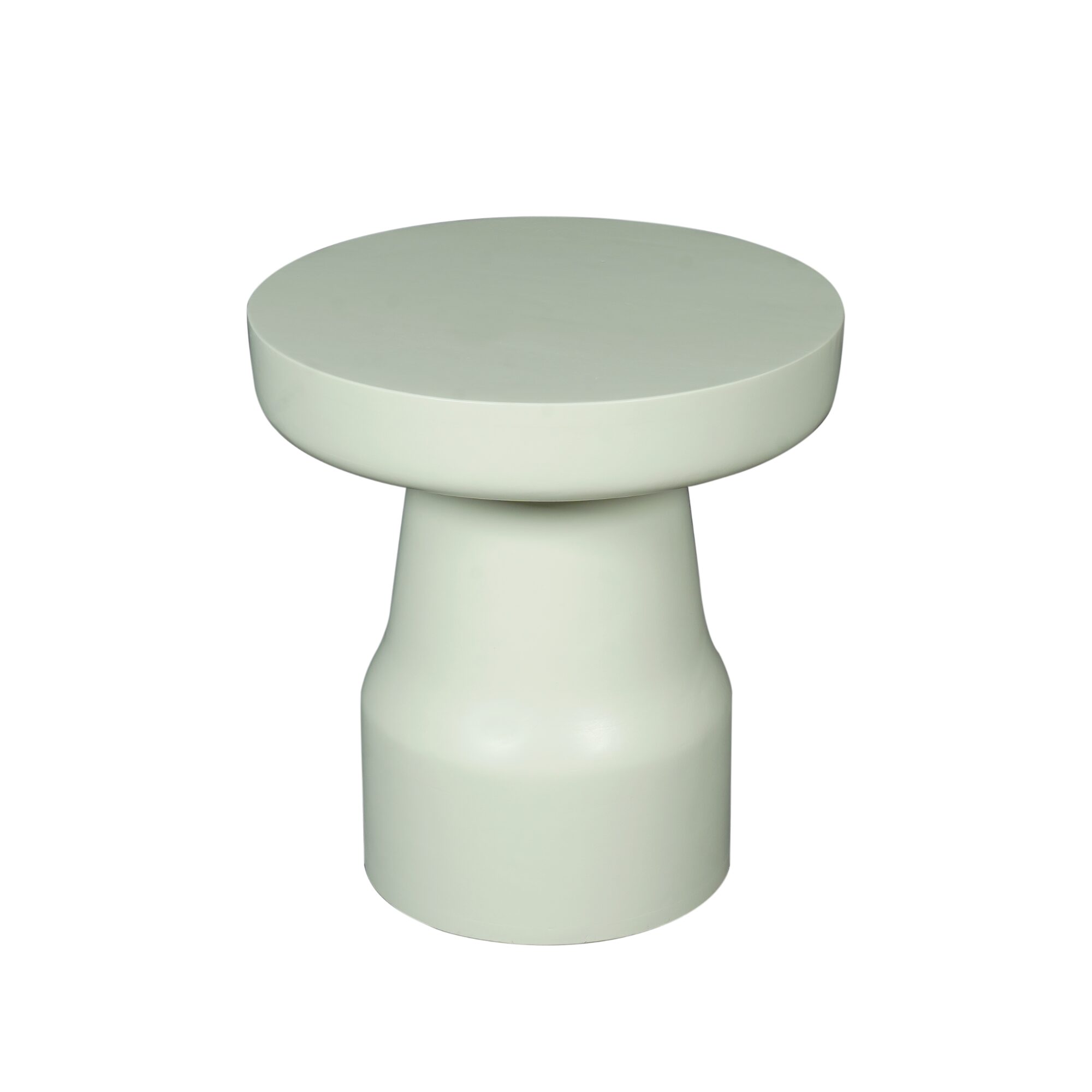 Table d’appoint Drum en bois de manguier vert – 40 cm