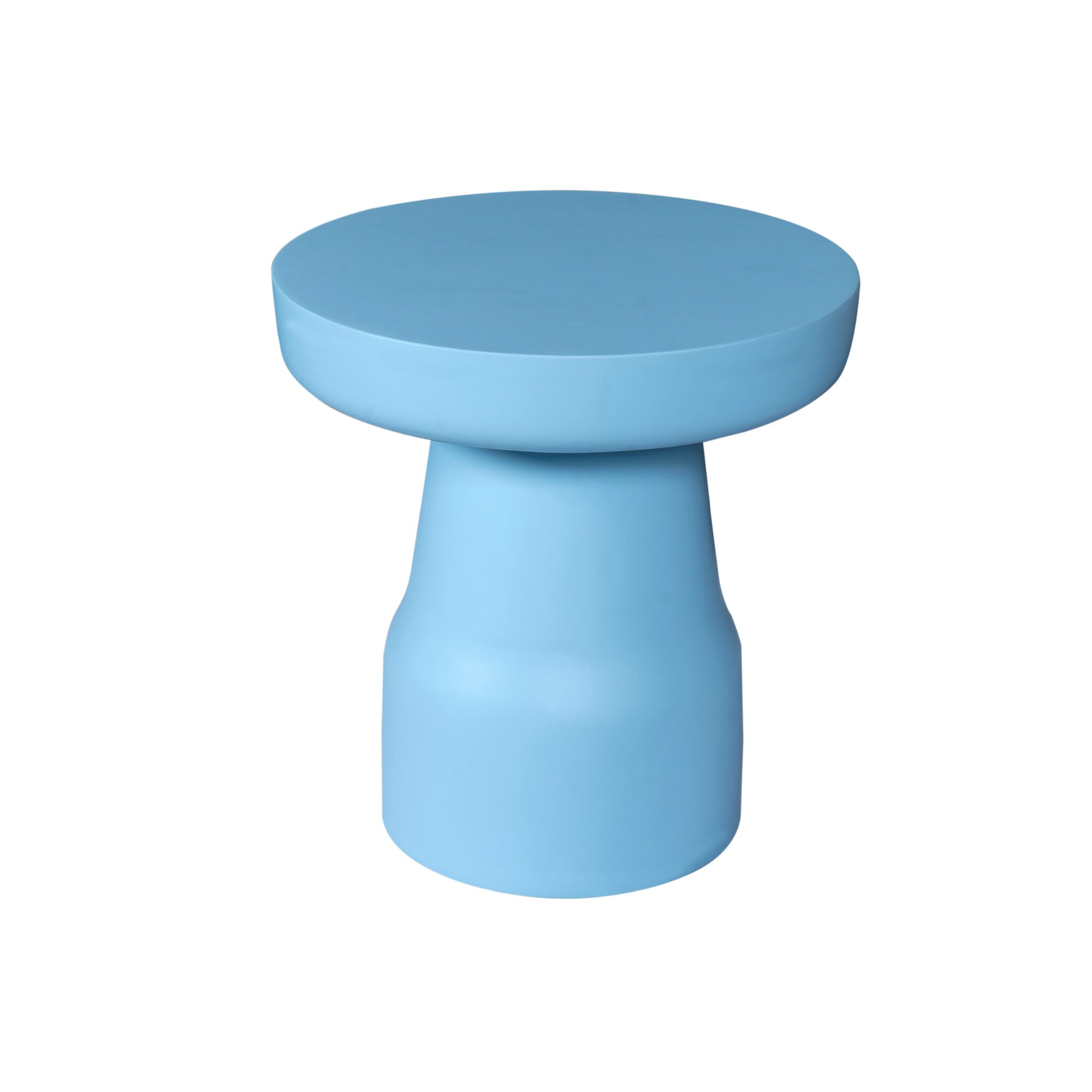 Table d’appoint Drum en bois de manguier bleu – 40 cm – Image 2