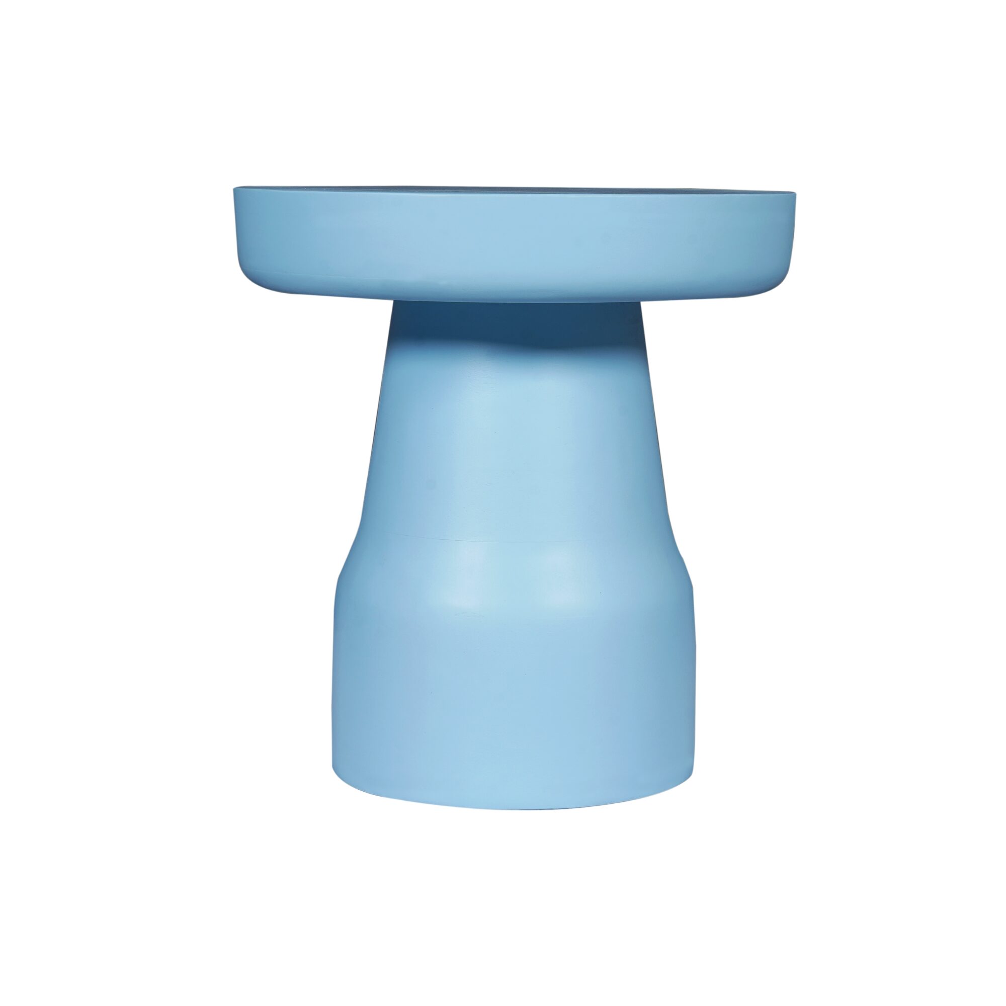 Table d’appoint Drum en bois de manguier bleu – 40 cm – Image 3