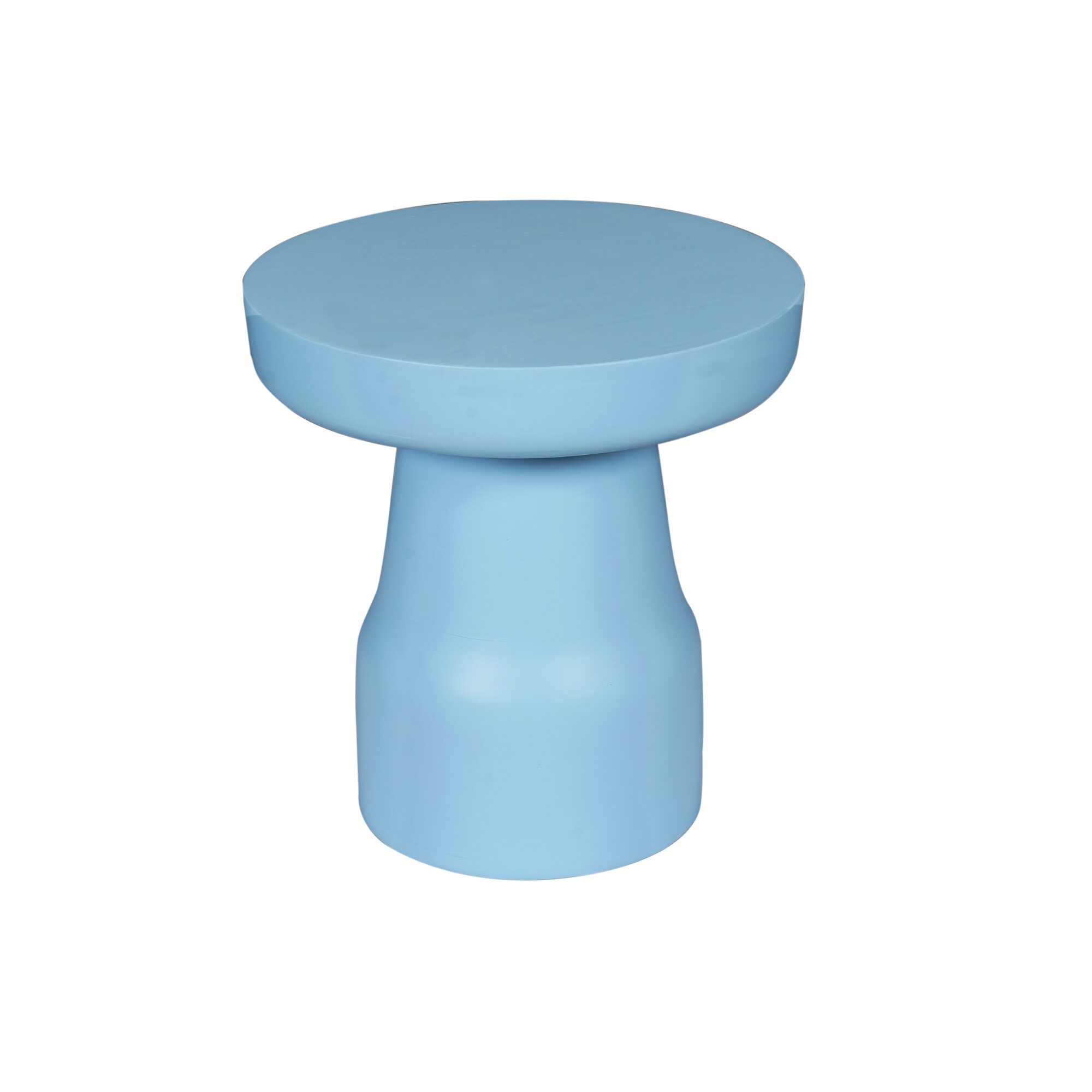 Table d’appoint Drum en bois de manguier bleu – 40 cm