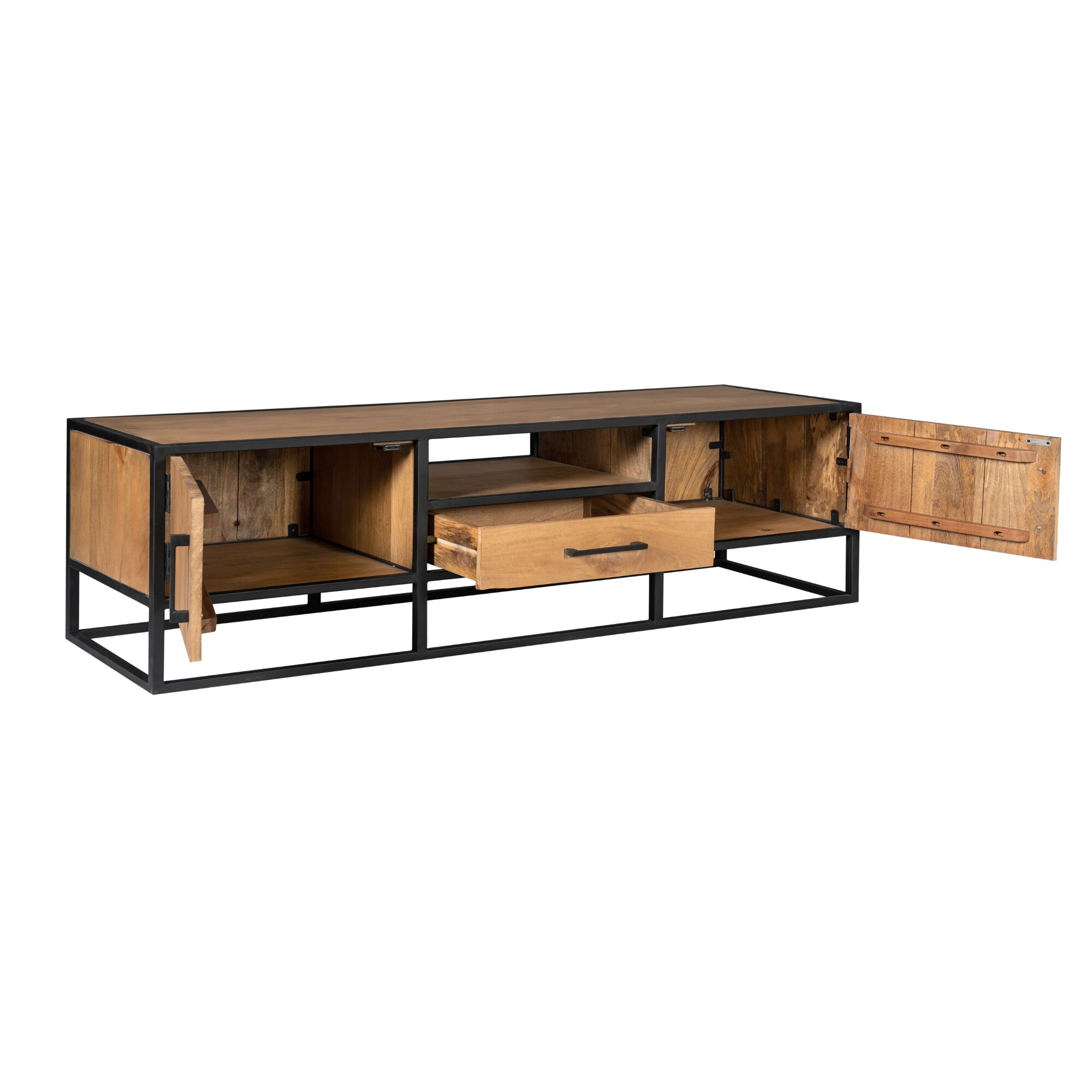 Table à manger ronde Denver en bois de manguier naturel – 140 cm – Image 7