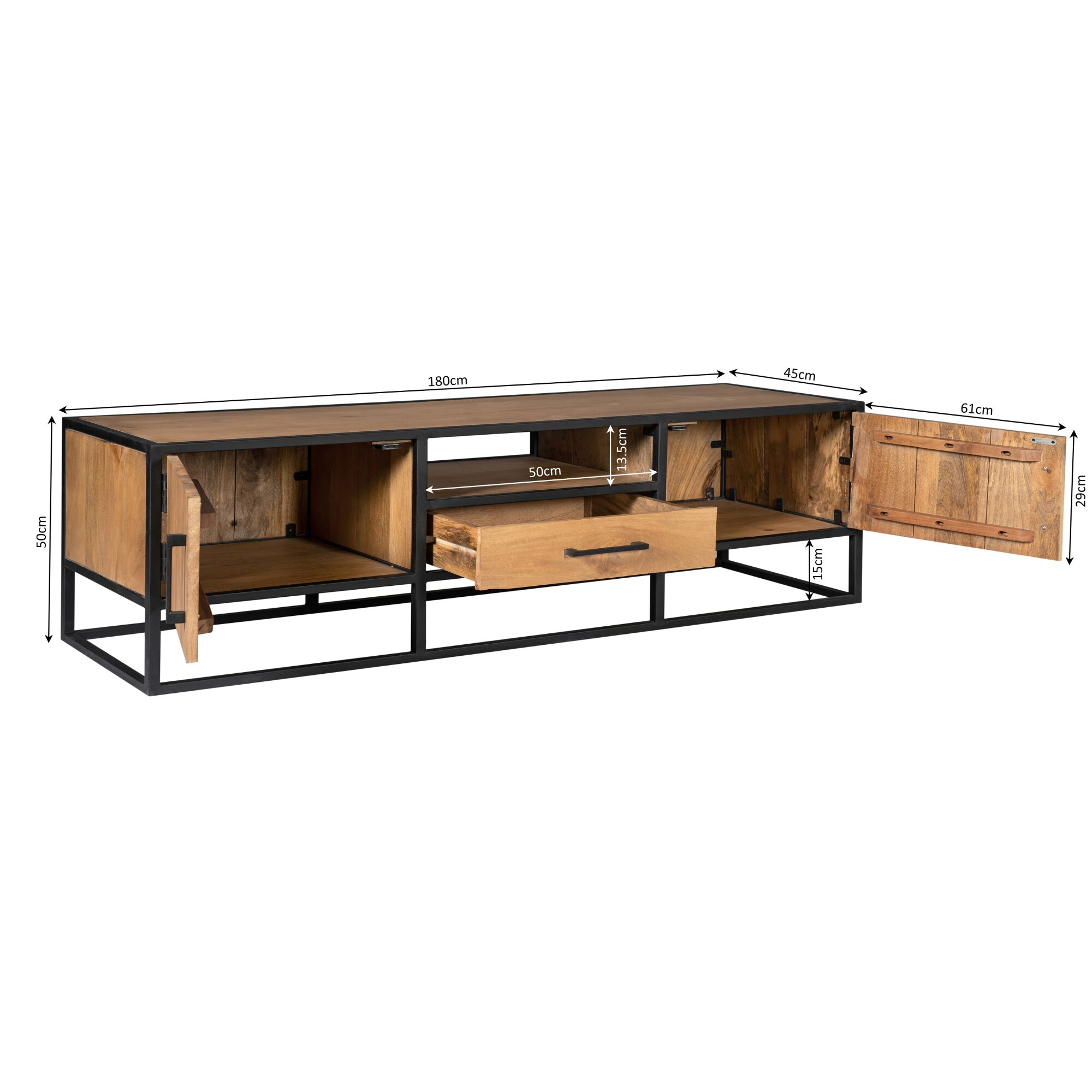 Table à manger ronde Denver en bois de manguier naturel – 140 cm – Image 8