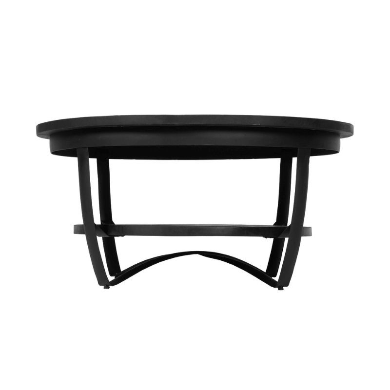 Table basse ronde Paras en bois de manguier noir – 70 cm – Image 5