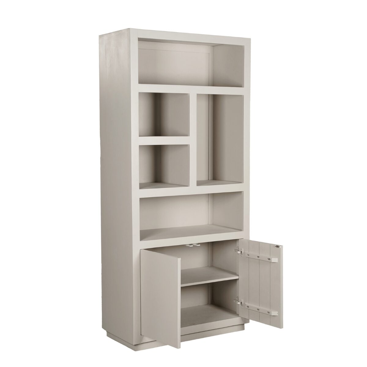 Bibliothèque à compartiments Brussel XL en bois de manguier finition sable – 90 cm – Image 8
