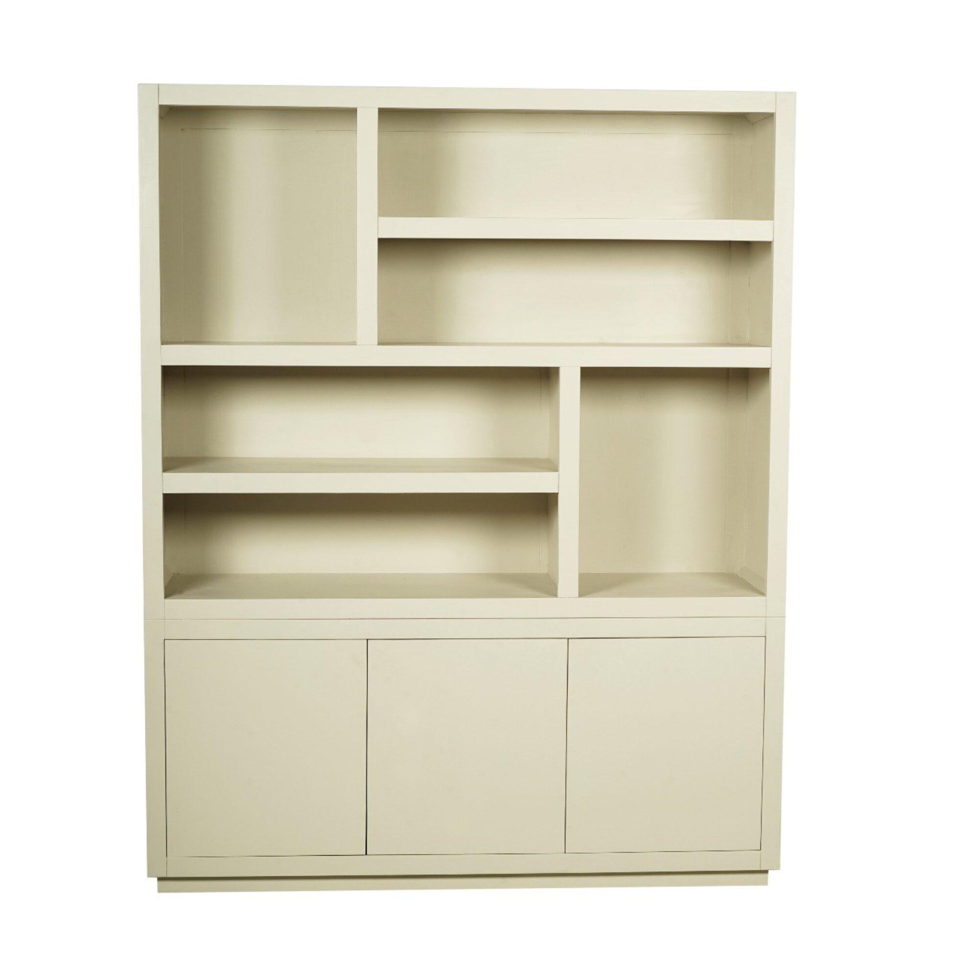 Bibliothèque à compartiments Brussel XL en bois de manguier finition sable – 160 cm – Image 6