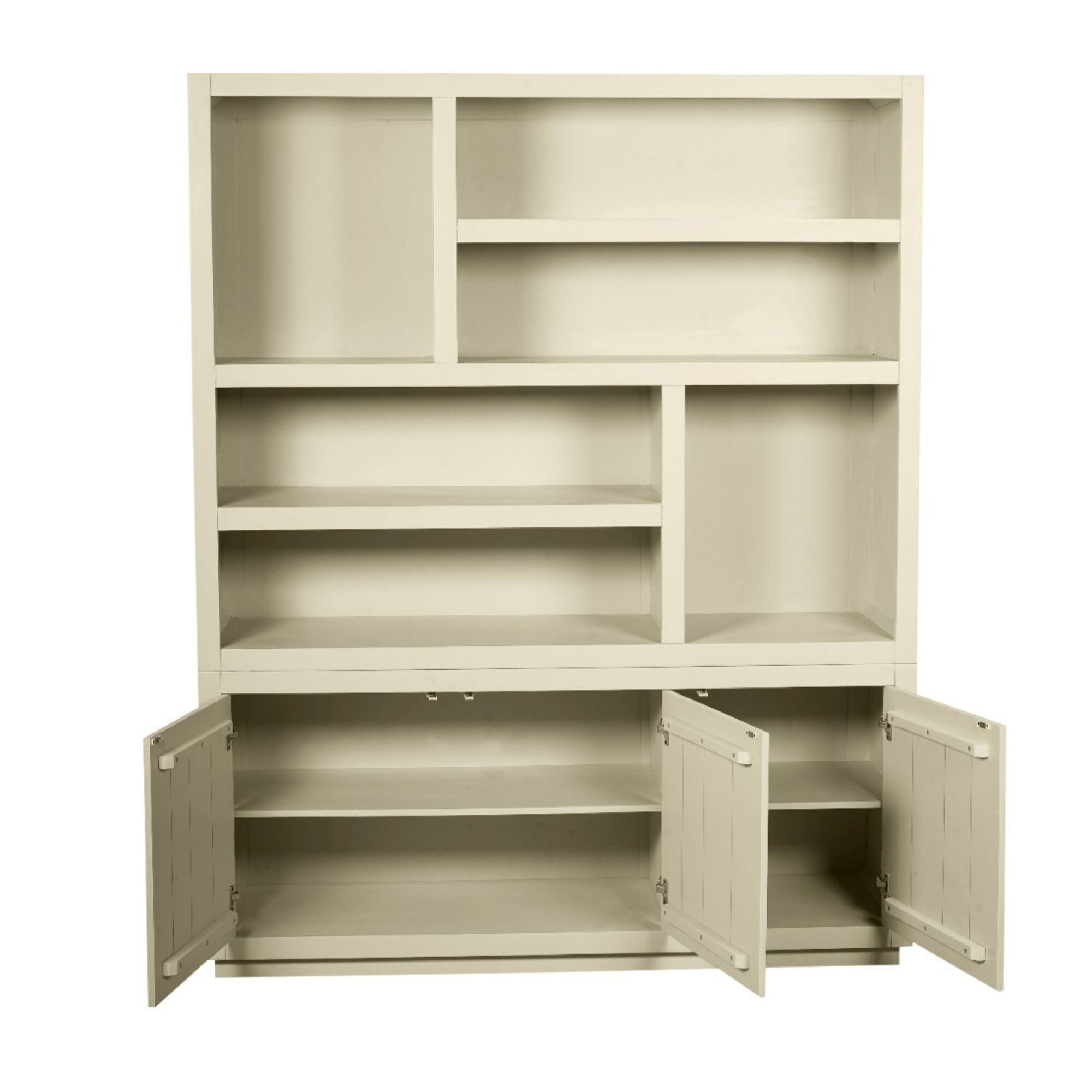 Bibliothèque à compartiments Brussel XL en bois de manguier finition sable – 160 cm – Image 8