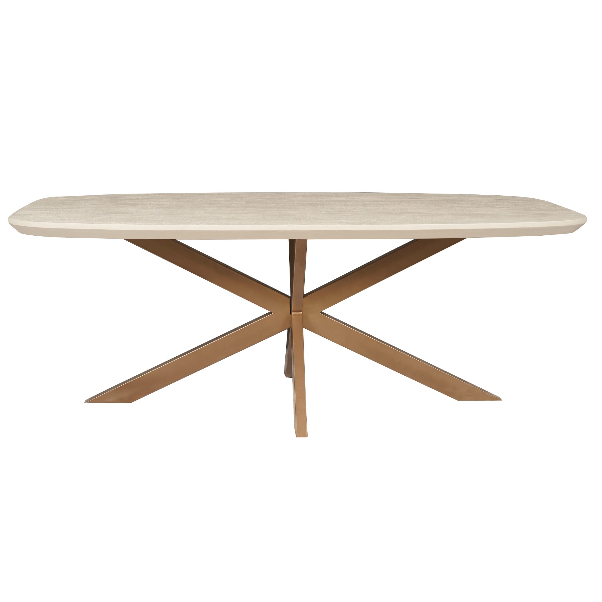 Table à manger ovale danoise Madison en bois de manguier finition sable – 160 cm – Image 13
