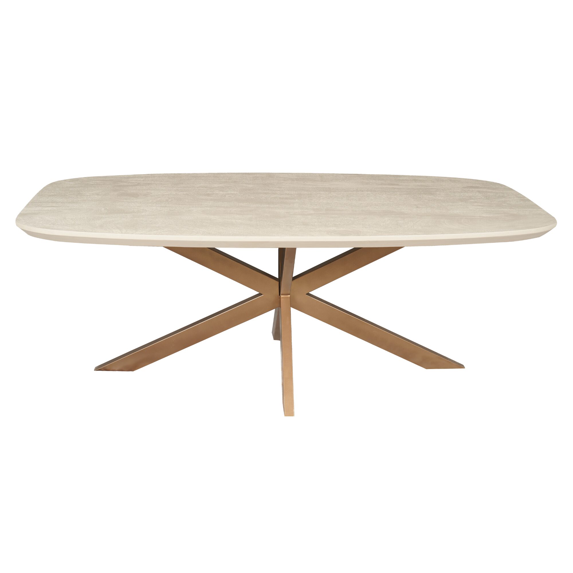 Table à manger ovale danoise Madison en bois de manguier finition sable – 160 cm – Image 14