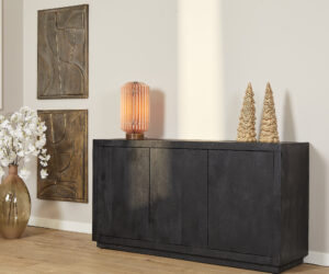 Buffet Brussel en bois de manguier noir – 150 cm