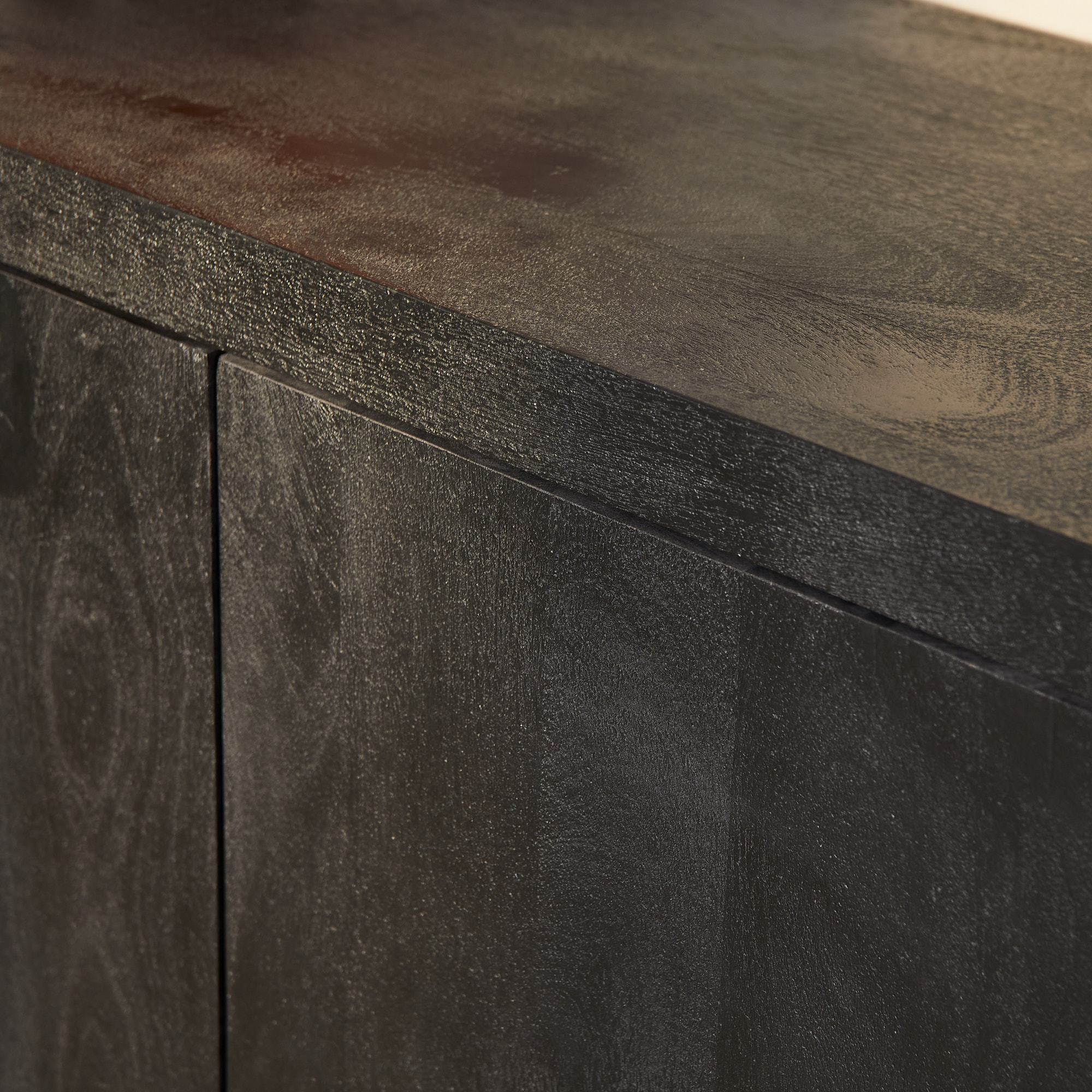 Buffet Brussel en bois de manguier noir – 150 cm – Image 2