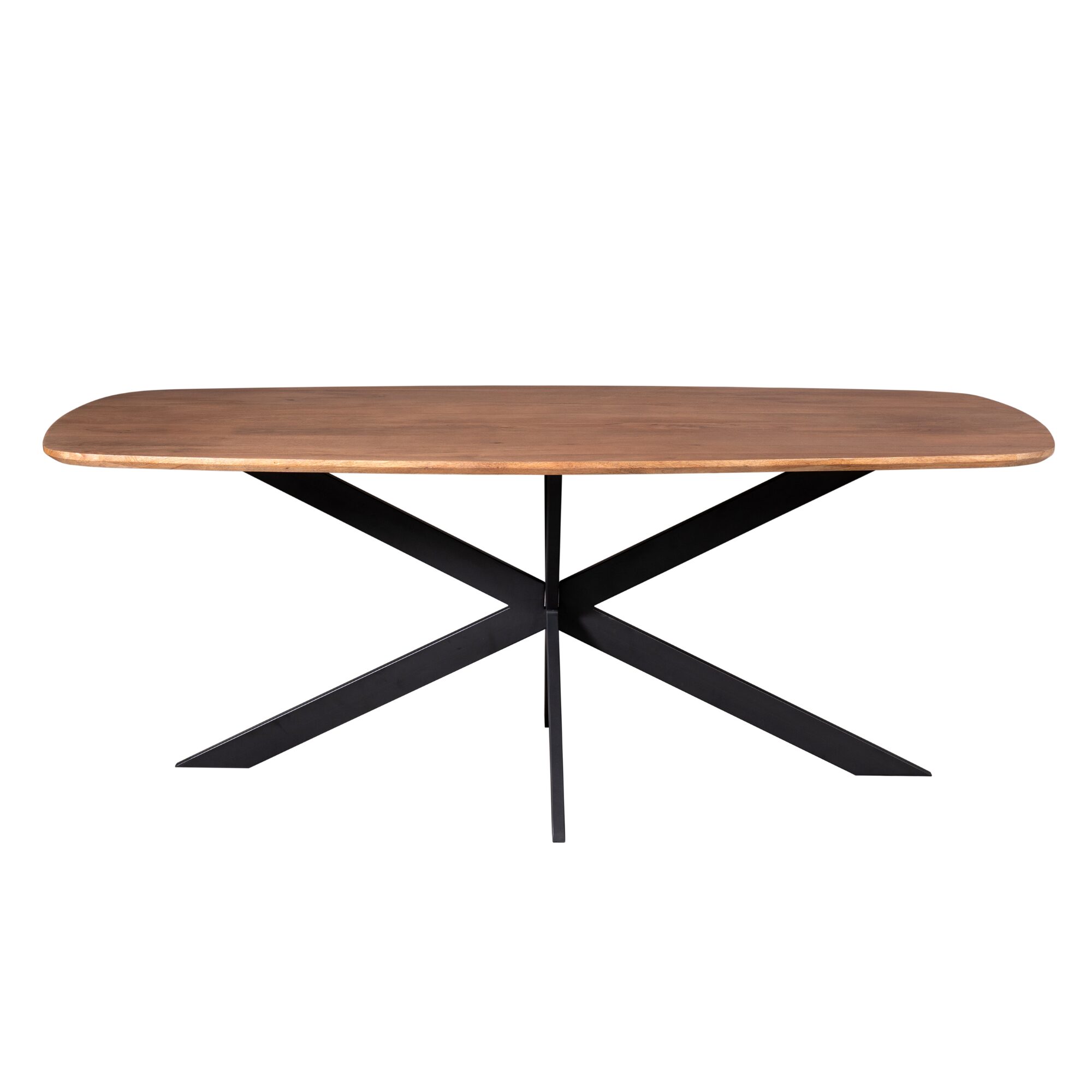 Table à manger ovale danoise Elegance en bois de manguier naturel – 200 cm – Image 3
