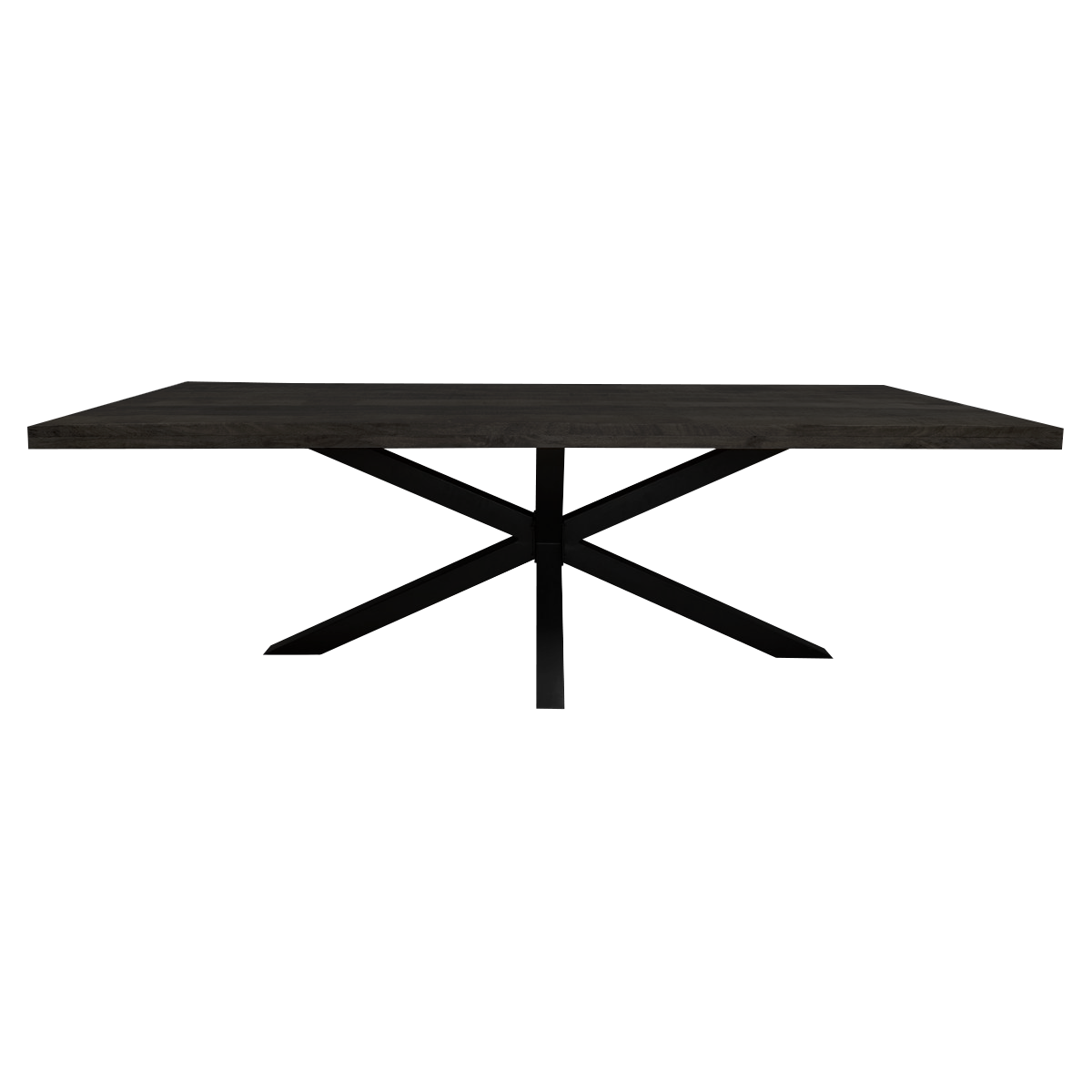 Table à manger rectangulaire Denver en bois de manguier noir – 160 cm – Image 2