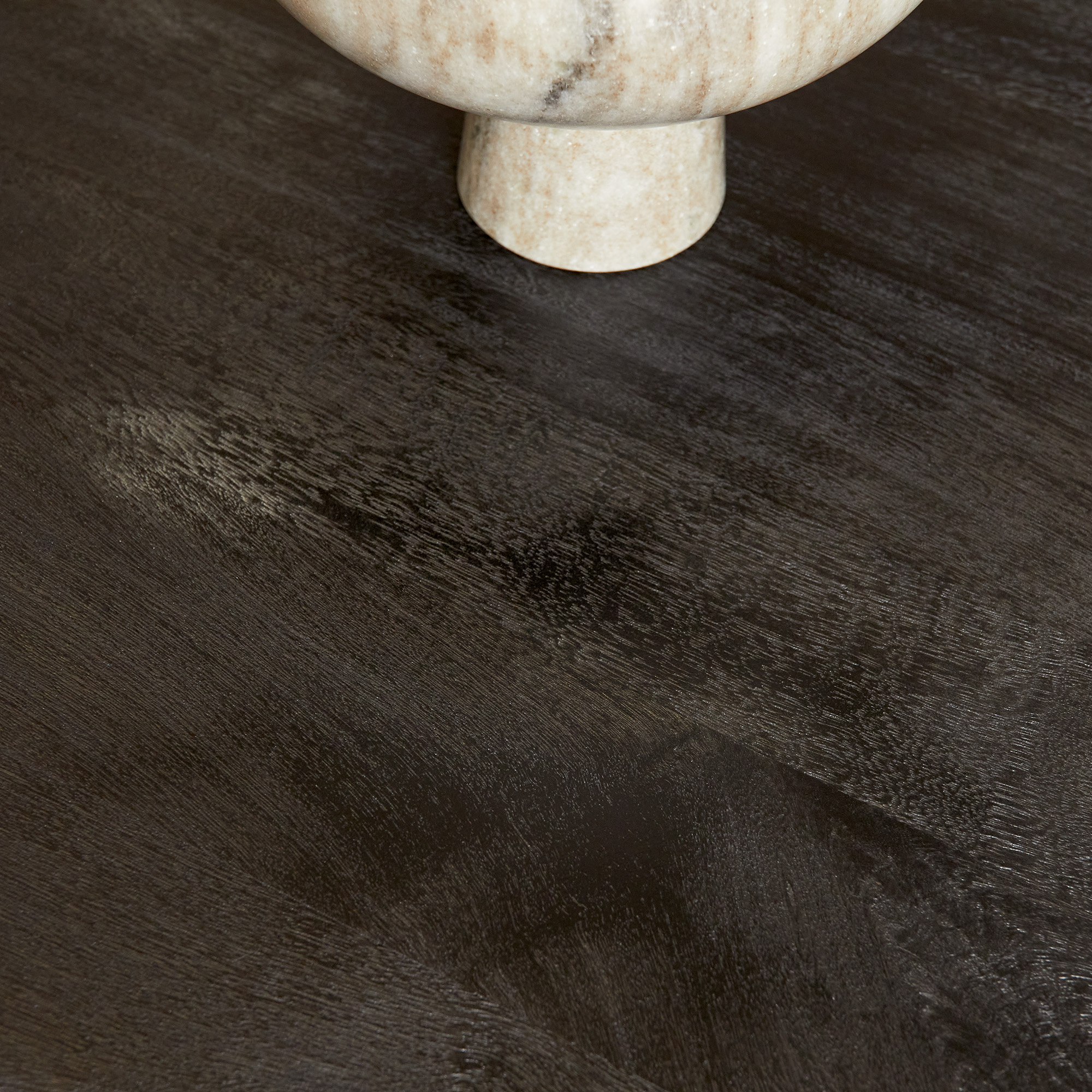 Table à manger ovale Denver en bois de manguier noir – 180 cm – Image 2