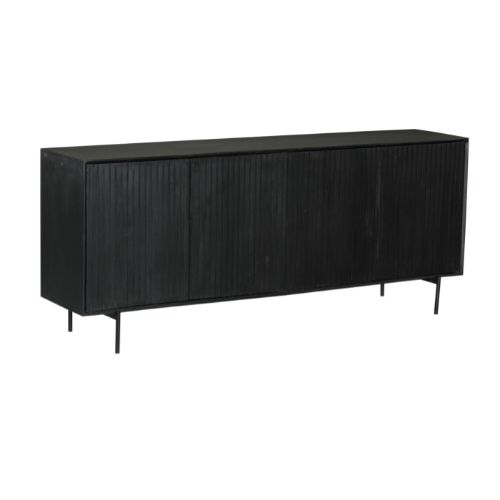 Buffet Madison en bois de manguier noir – 210 cm – Image 8