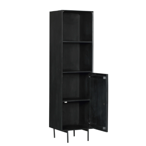 Bibliothèque Madison en bois de manguier noir – 55 cm – Image 6