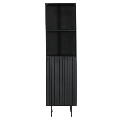 Bibliothèque Madison en bois de manguier noir – 55 cm – Image 4