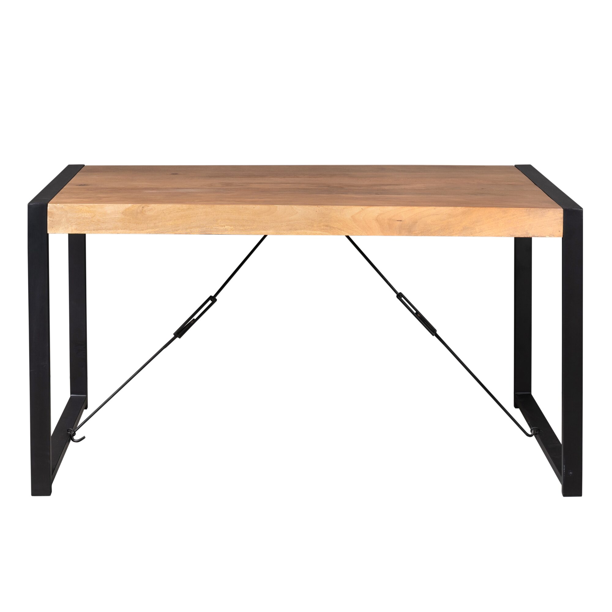 Table à manger rectangulaire Boaz en bois de manguier naturel – 160 cm – Image 3