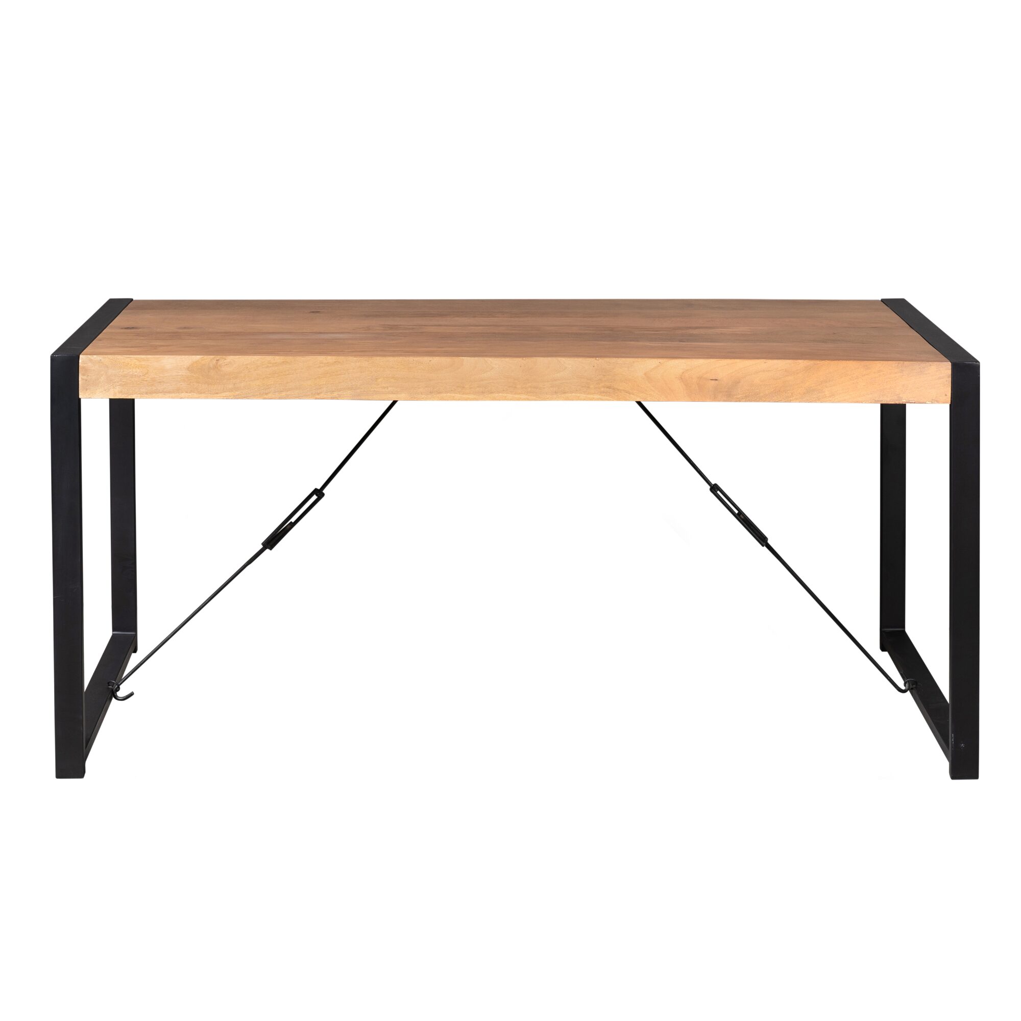 Table à manger rectangulaire Boaz en bois de manguier naturel – 180 cm – Image 3