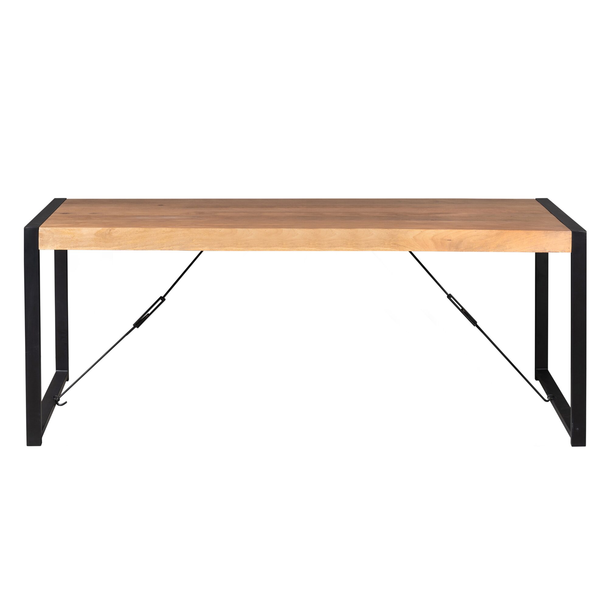 Table à manger rectangulaire Boaz en bois de manguier naturel – 200 cm – Image 3