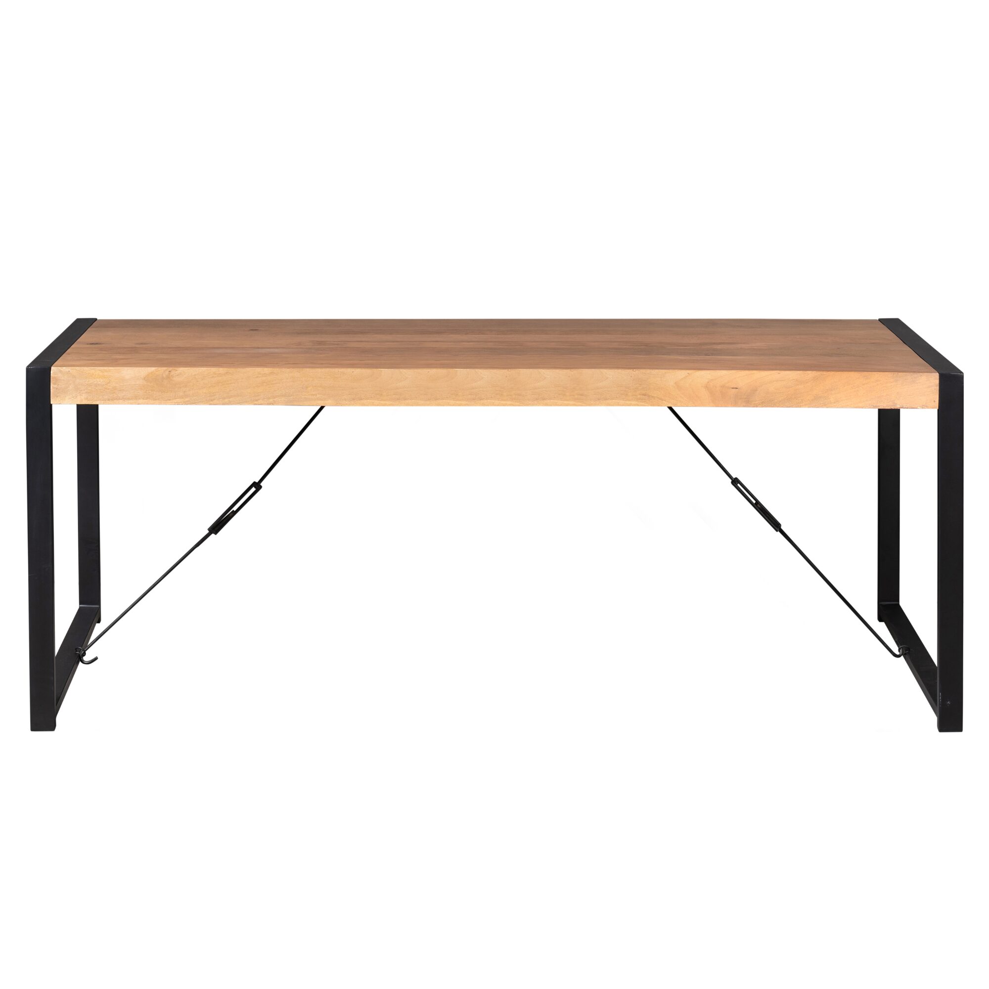 Table à manger rectangulaire Boaz en bois de manguier naturel – 220 cm – Image 3