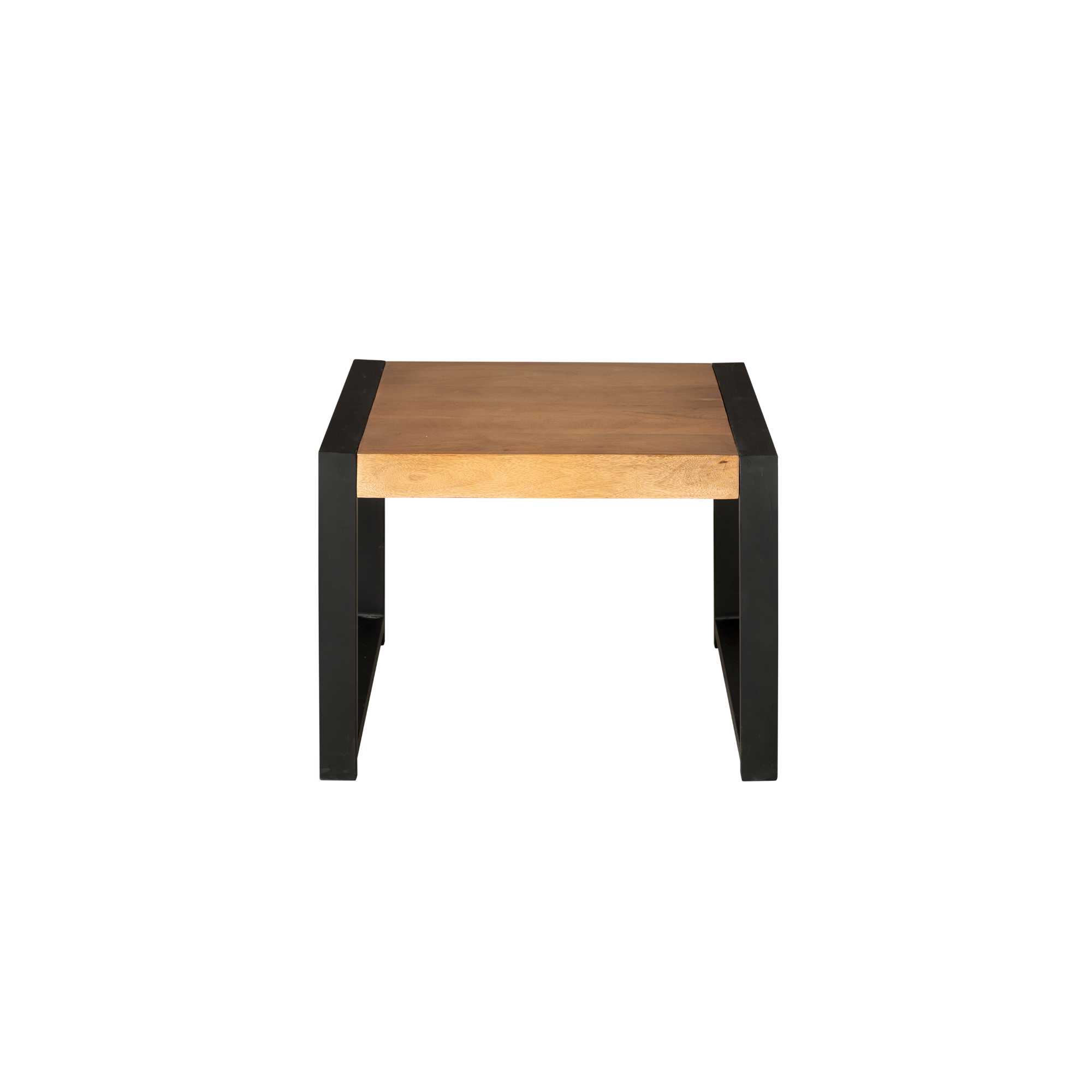 Table d’appoint Boaz en bois de manguier naturel – 60 cm – Image 3