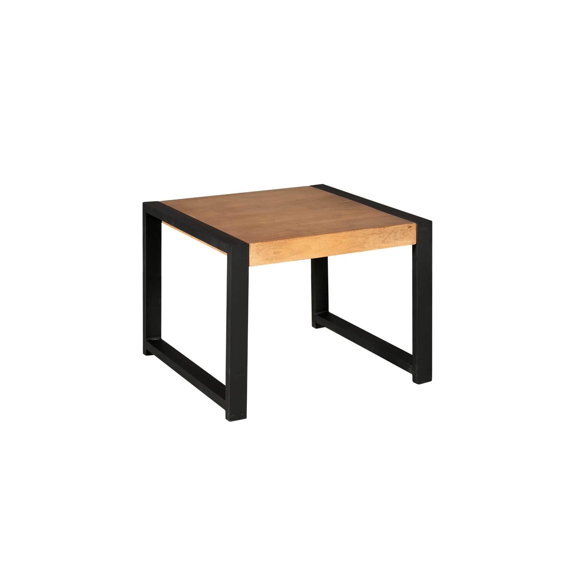 Table d’appoint Boaz en bois de manguier naturel – 60 cm – Image 4