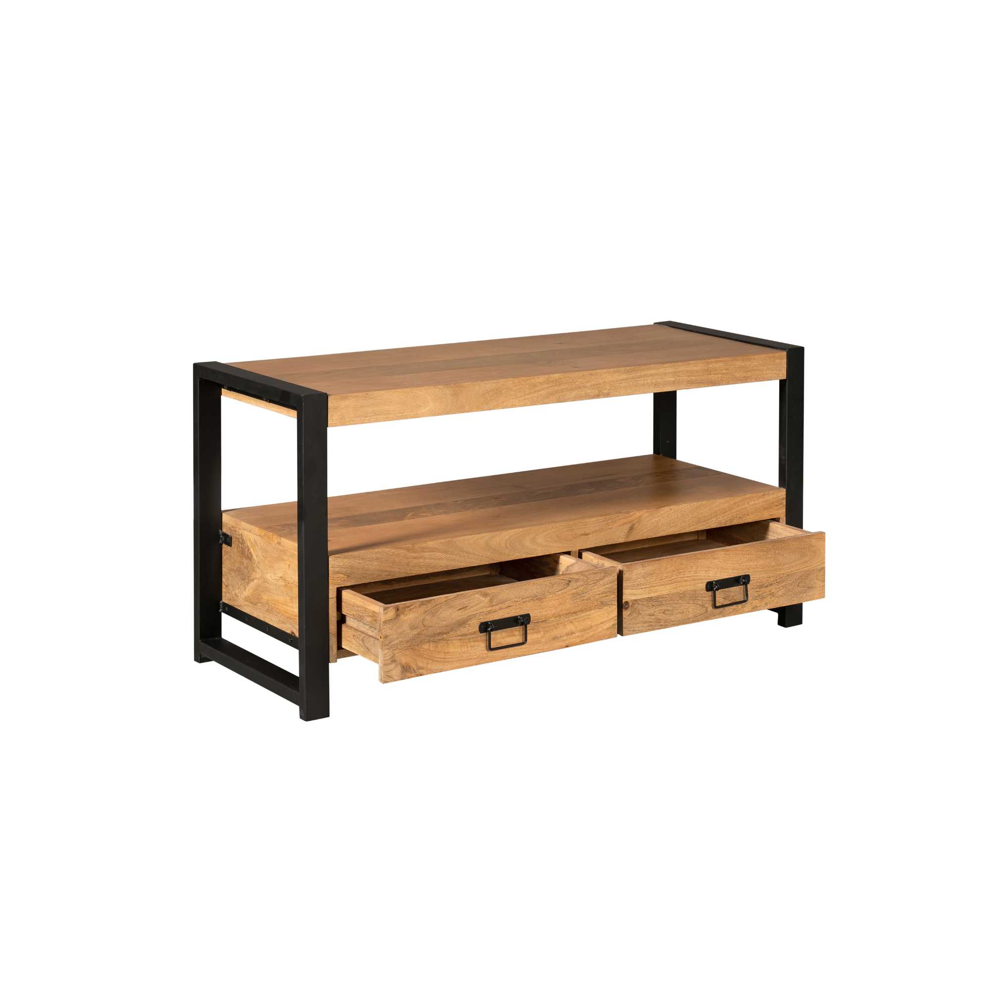 Meuble TV Boaz en bois de manguier naturel – 120 cm – Image 4
