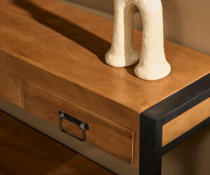 Alternative view of Console Boaz en bois de manguier naturel – 150 cm