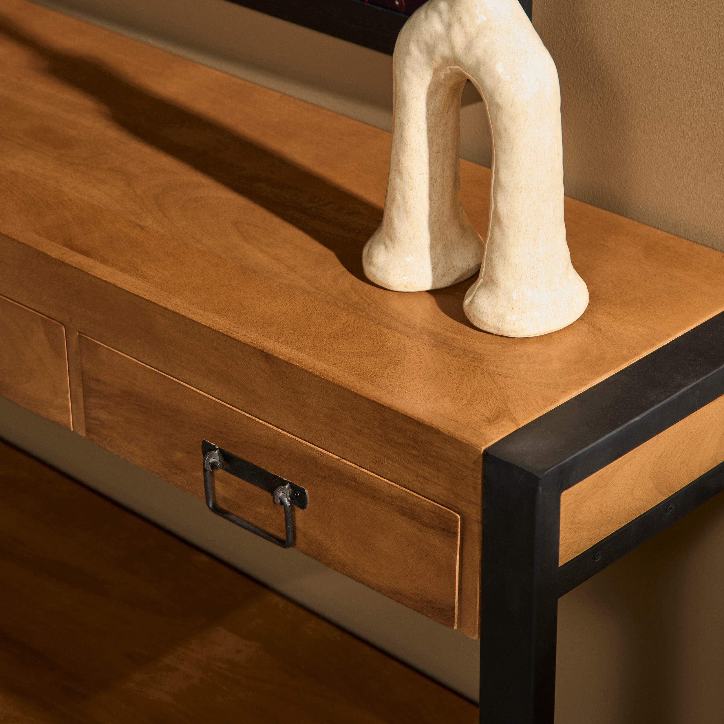 Console Boaz en bois de manguier naturel – 150 cm – Image 2
