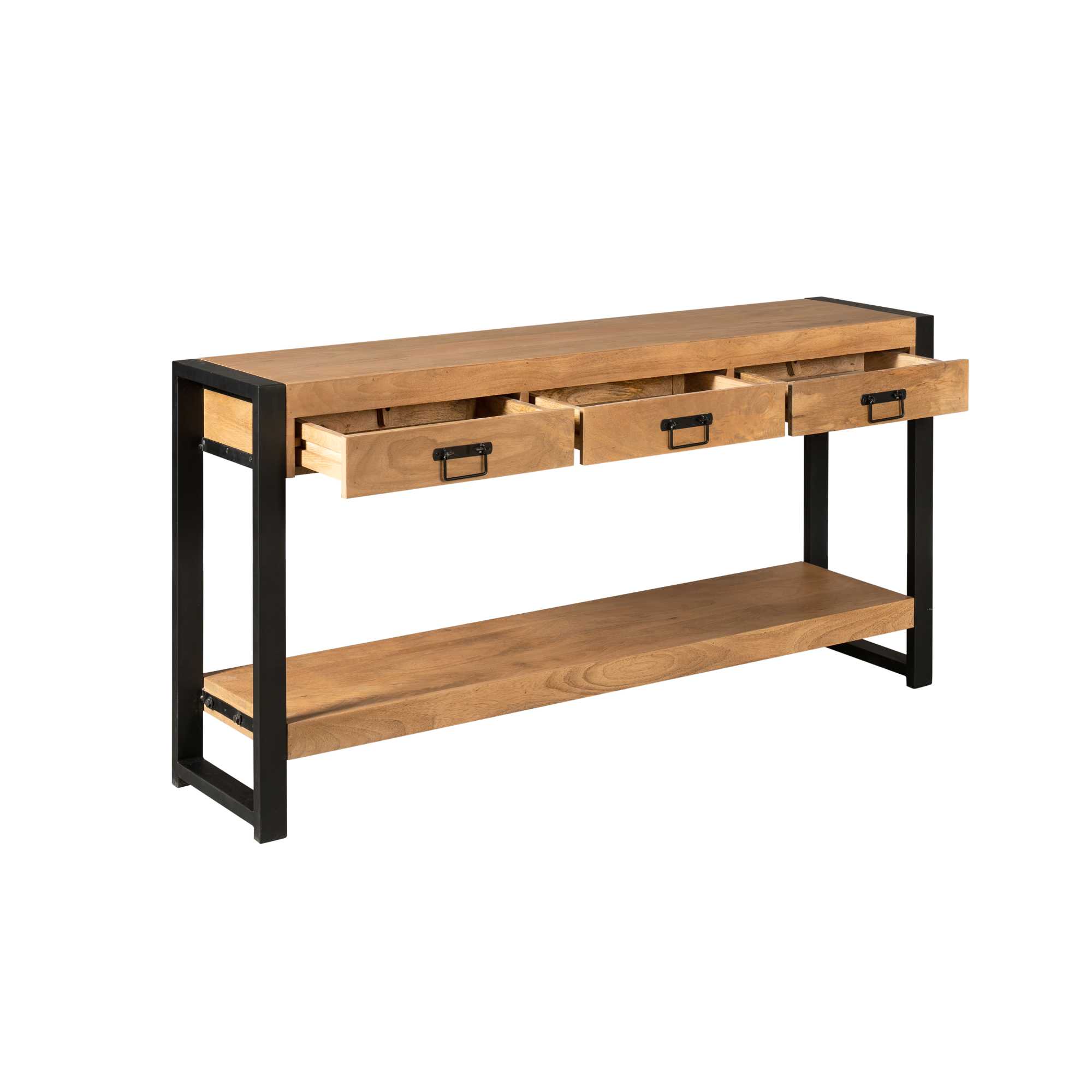 Console Boaz en bois de manguier naturel – 150 cm – Image 6