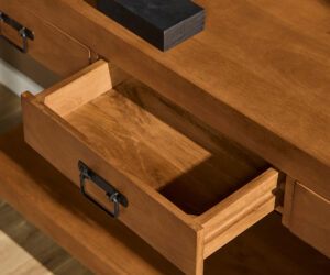 Alternative view of Console Boaz en bois de manguier naturel – 180 cm
