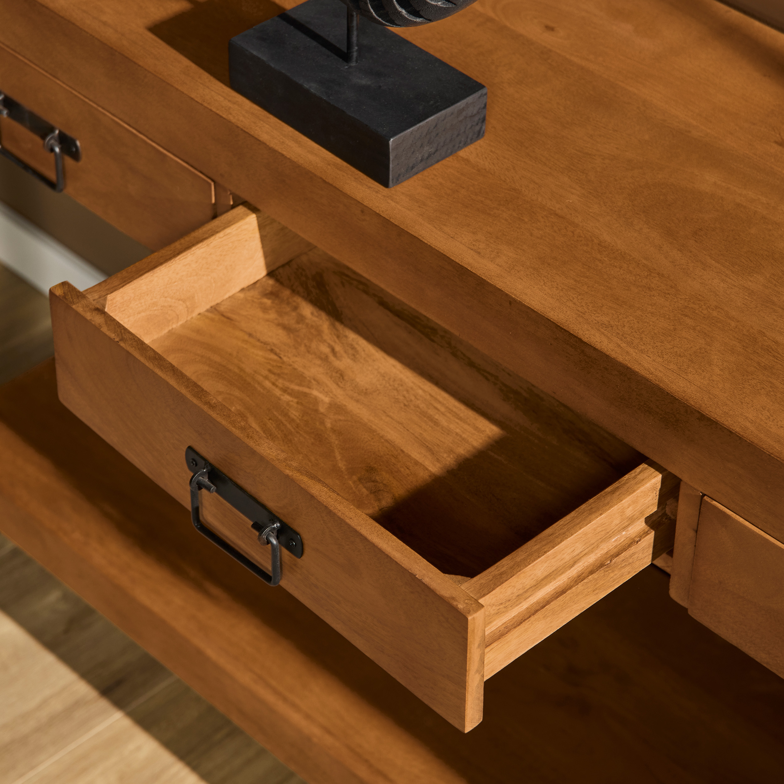 Console Boaz en bois de manguier naturel – 180 cm – Image 2