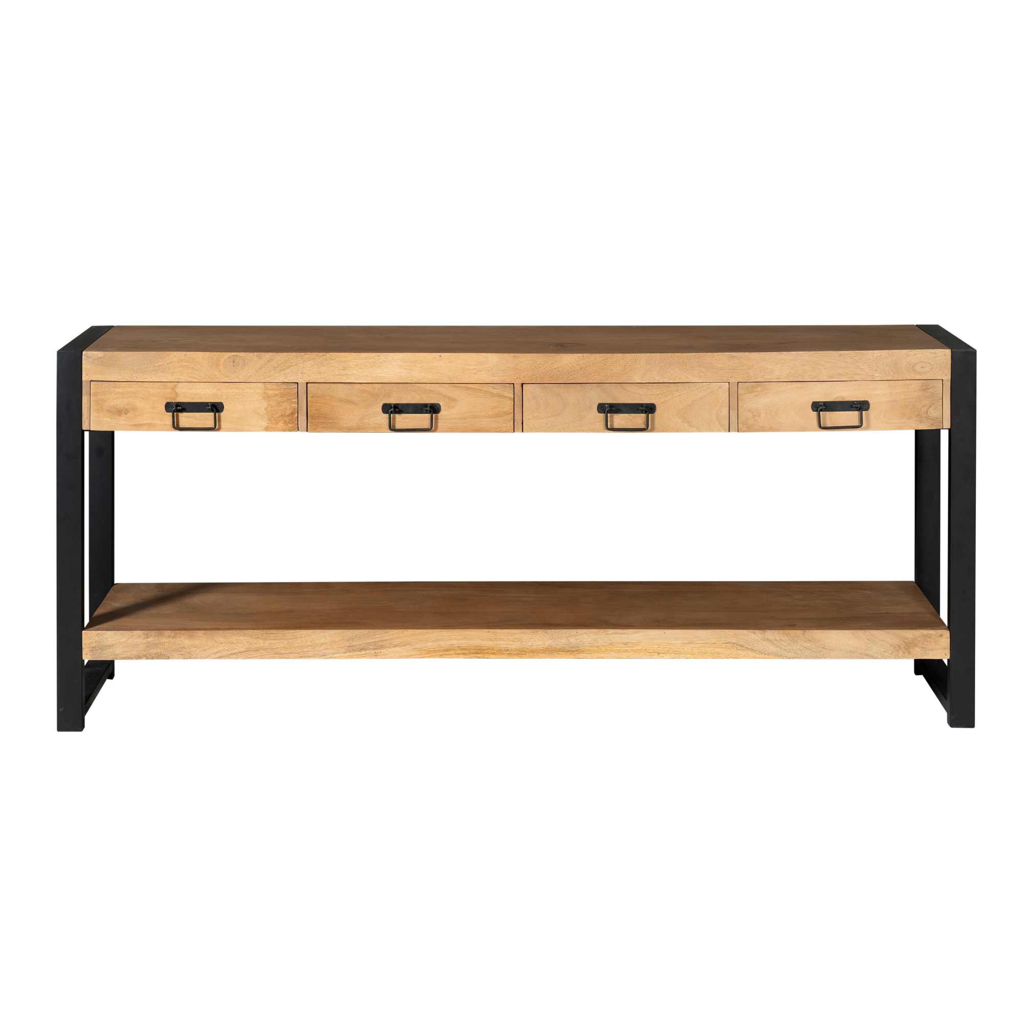 Console Boaz en bois de manguier naturel – 180 cm – Image 3