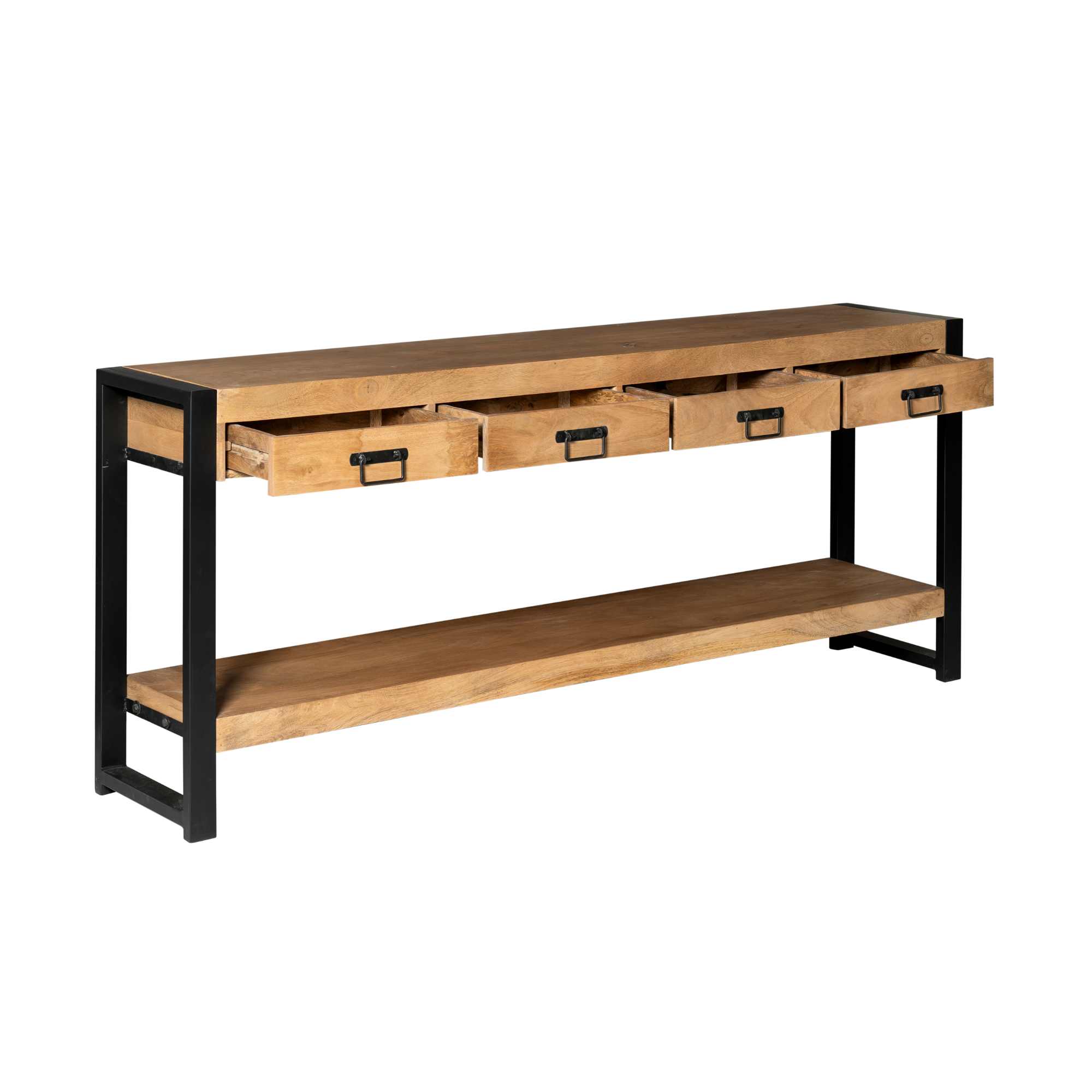 Console Boaz en bois de manguier naturel – 180 cm – Image 5