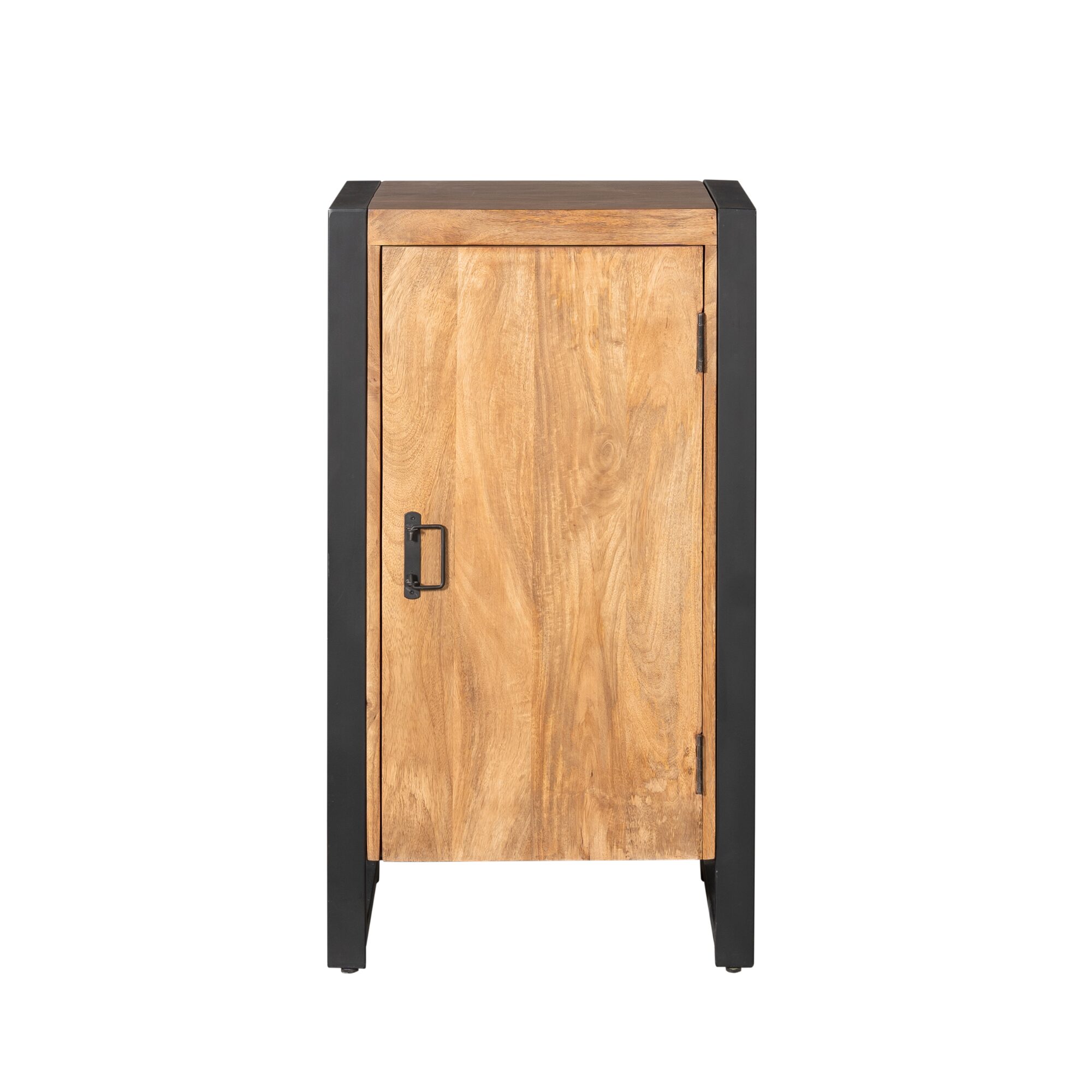 Armoire d’entrée Boaz avec porte en bois de manguier naturel