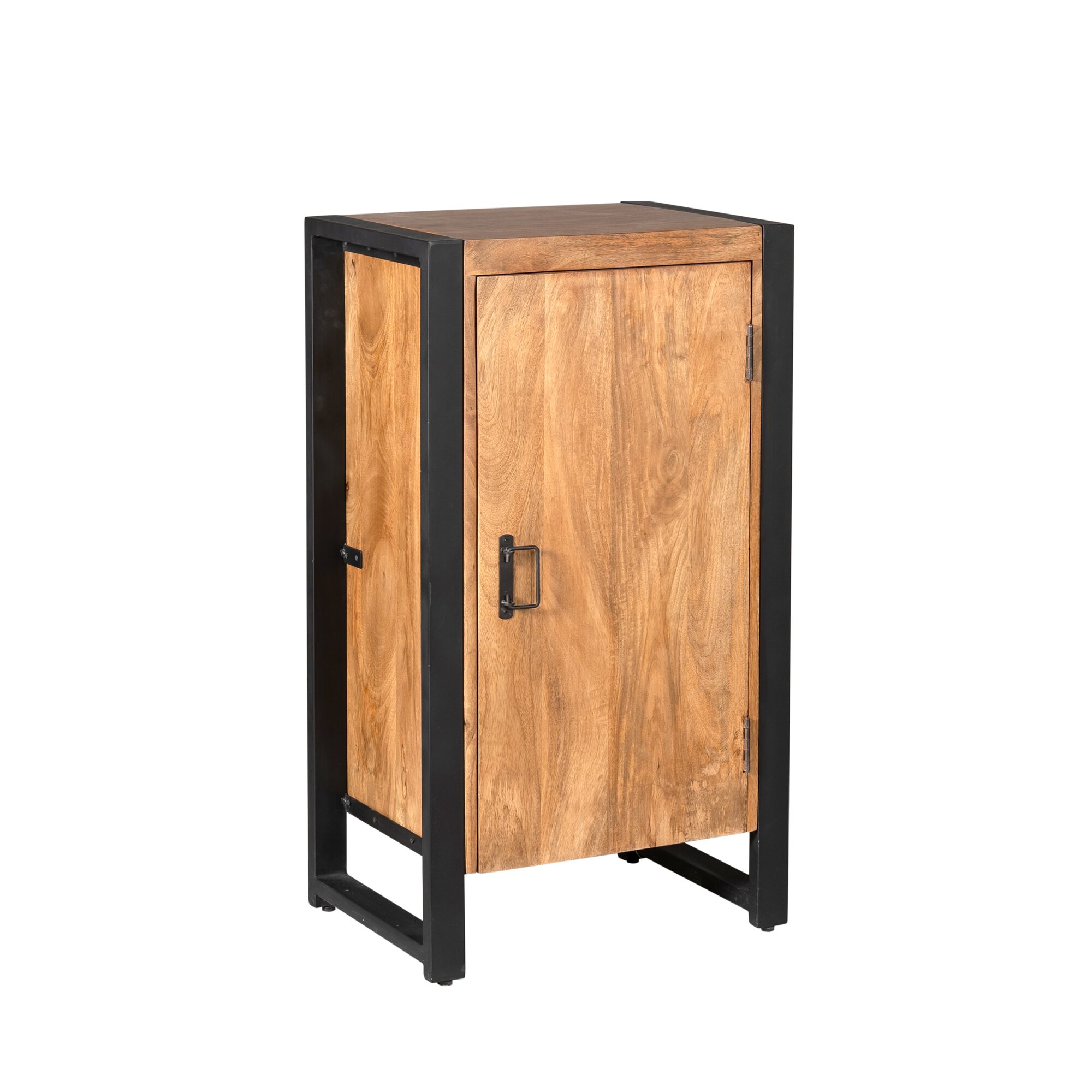 Armoire d’entrée Boaz avec porte en bois de manguier naturel – Image 2