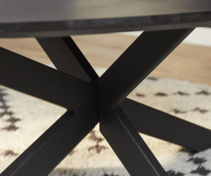 Alternative view of Table basse New York en bois de manguier noir – 130 cm