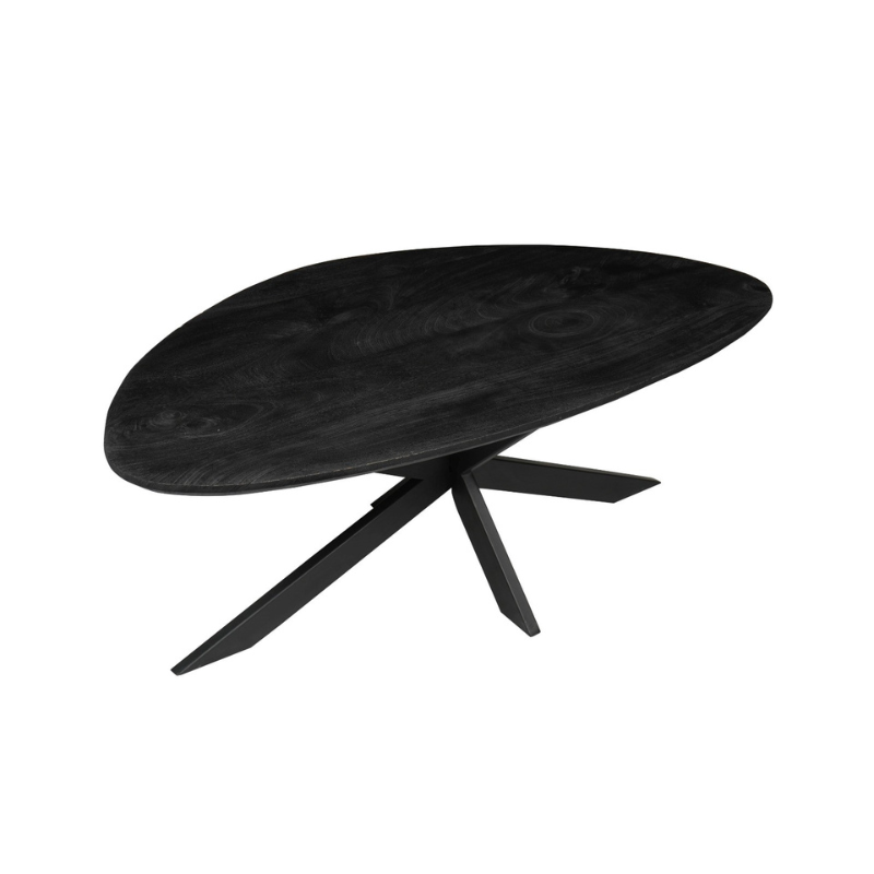 Table basse New York en bois de manguier noir – 130 cm – Image 3