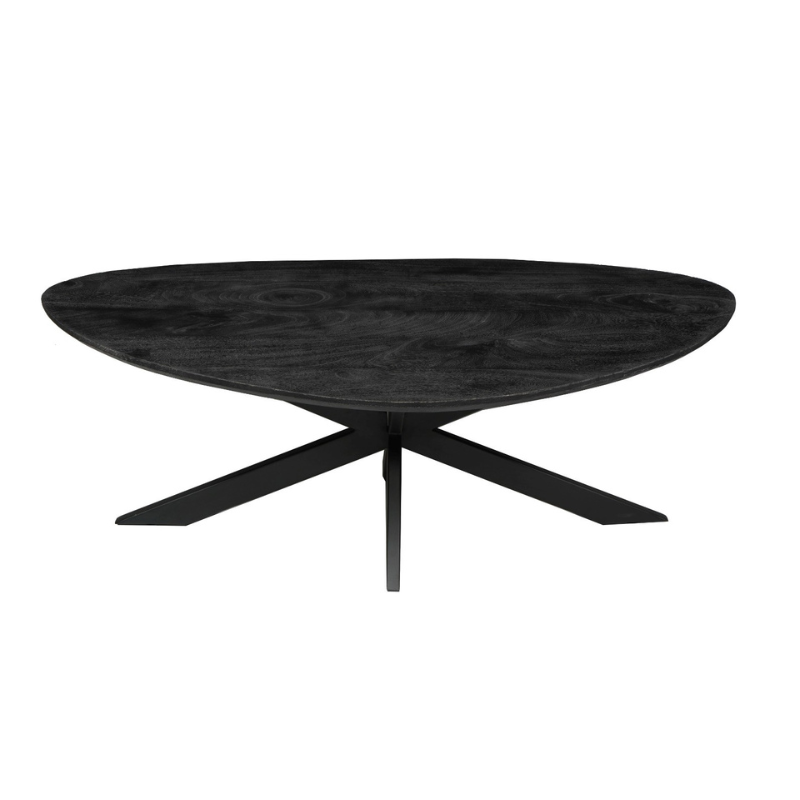 Table basse New York en bois de manguier noir – 130 cm – Image 4