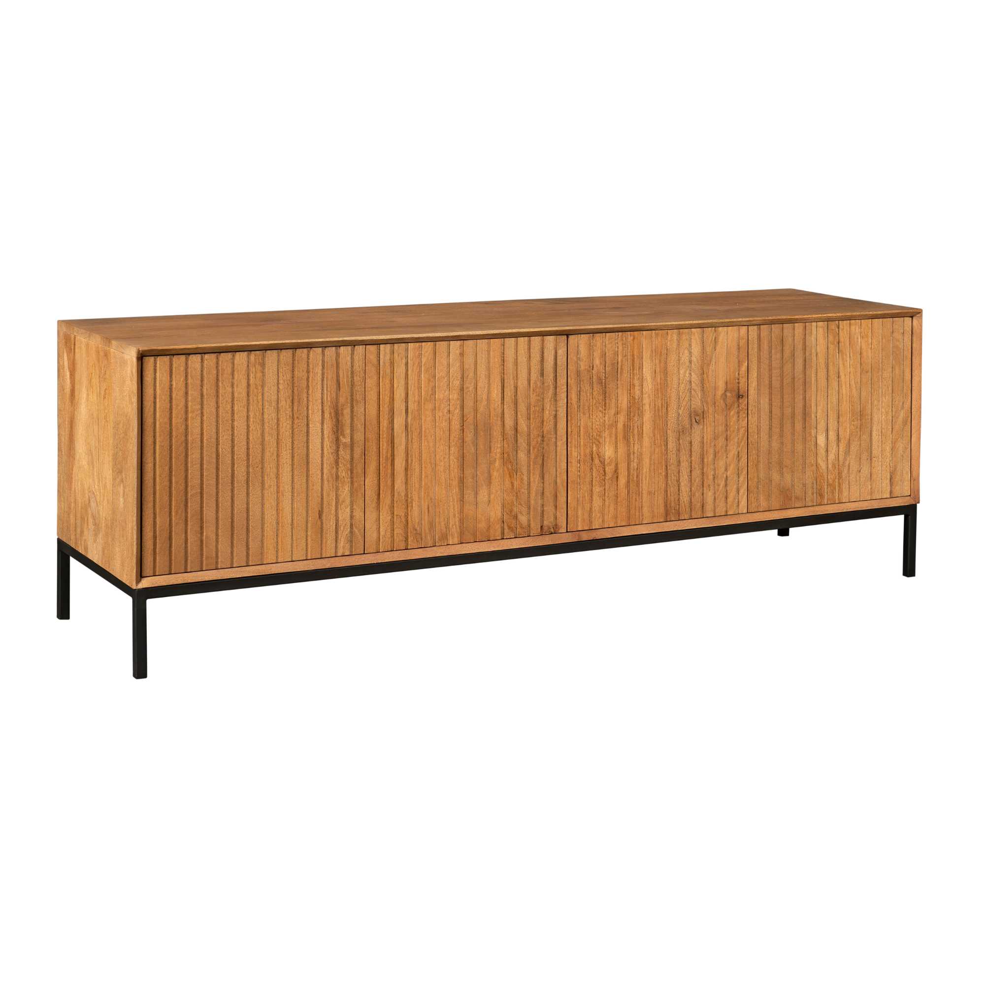Meuble TV Madison en bois de manguier naturel – 165 cm – Image 7