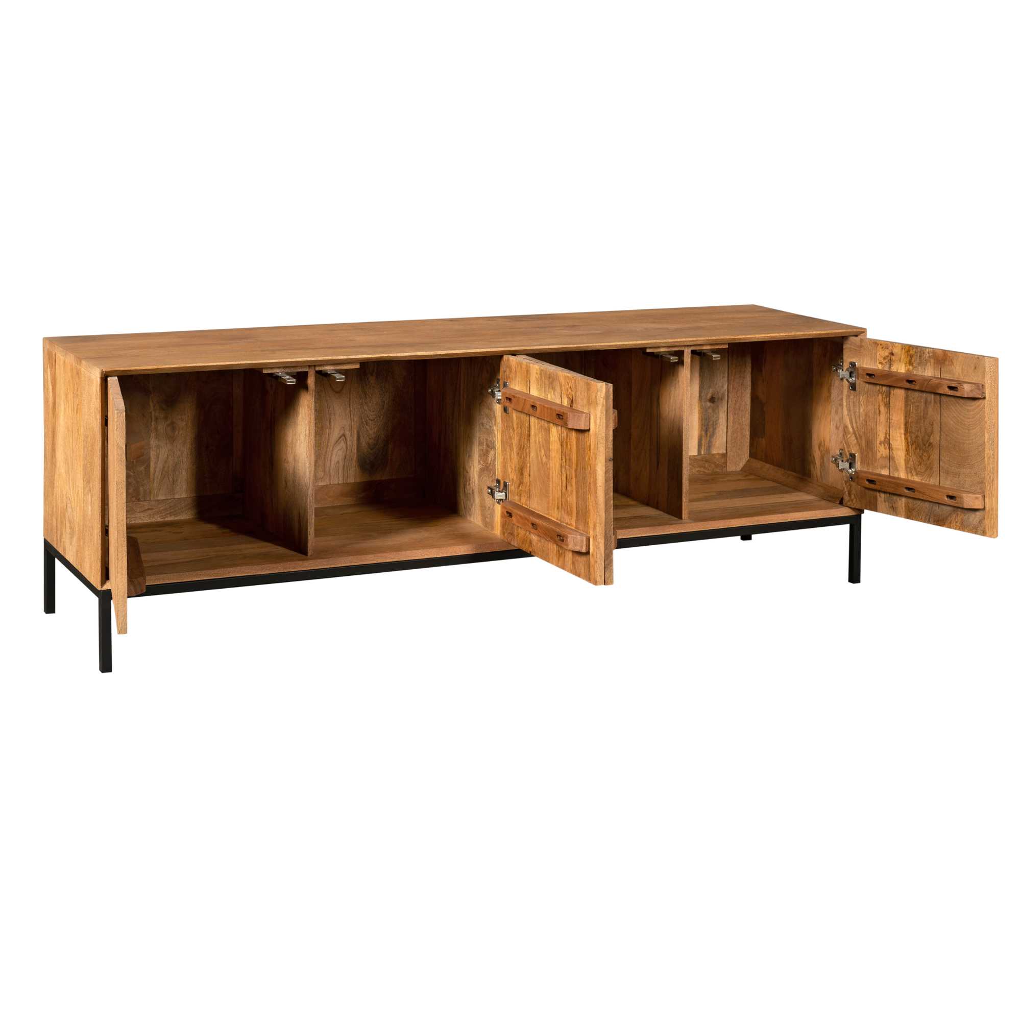 Meuble TV Madison en bois de manguier naturel – 165 cm – Image 8