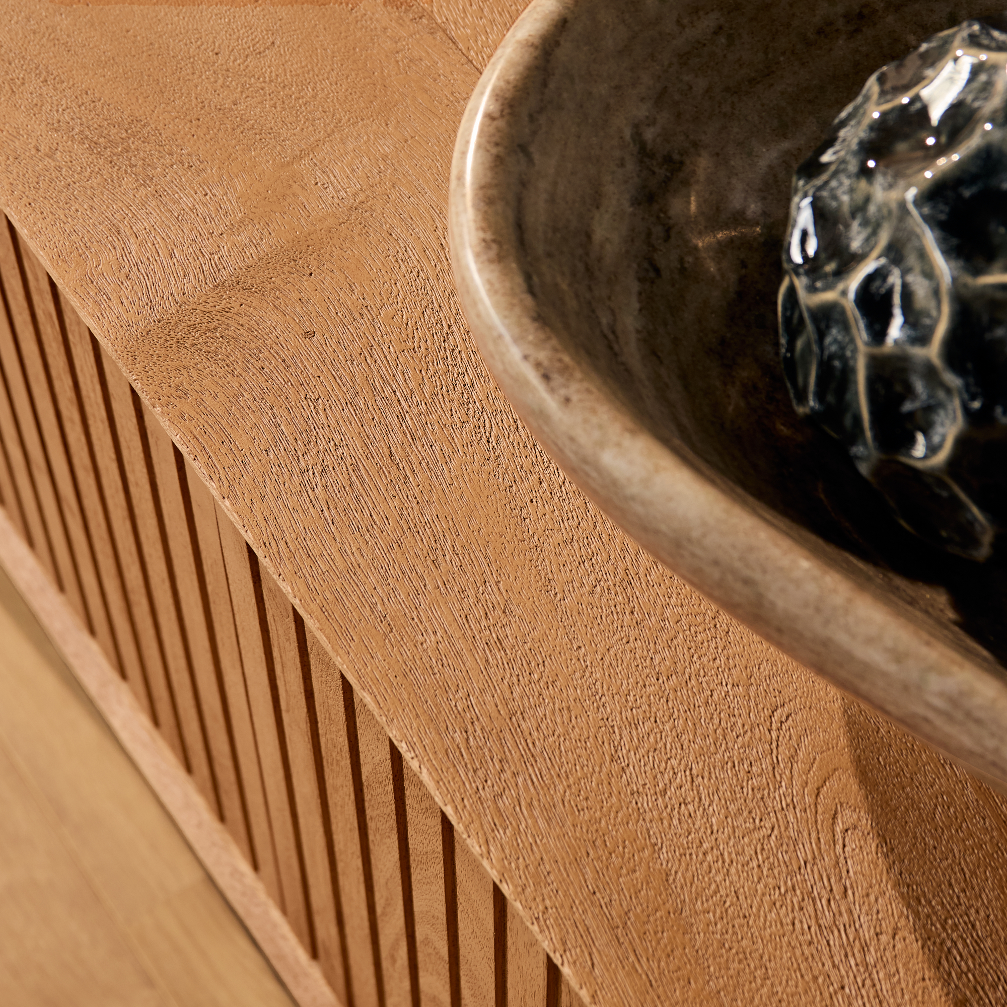 Meuble TV Madison en bois de manguier naturel – 165 cm – Image 3