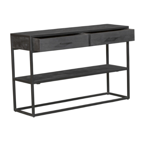 Console New York en bois de manguier noir – 120 cm – Image 7