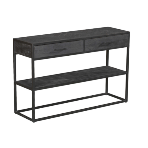 Console New York en bois de manguier noir – 120 cm – Image 6