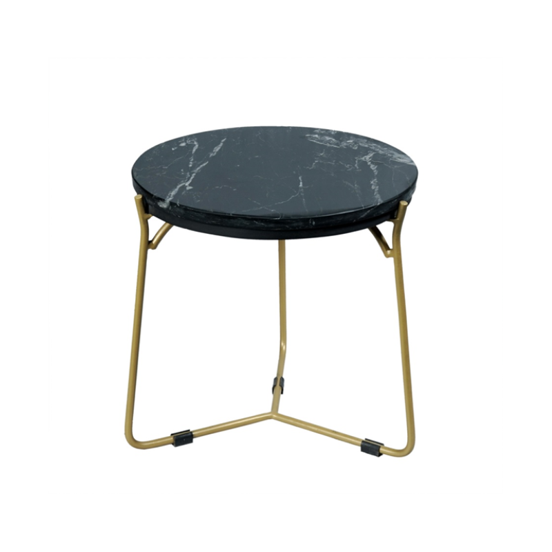 Set de tables basses Caly en marbre noir – 45 cm – Image 6