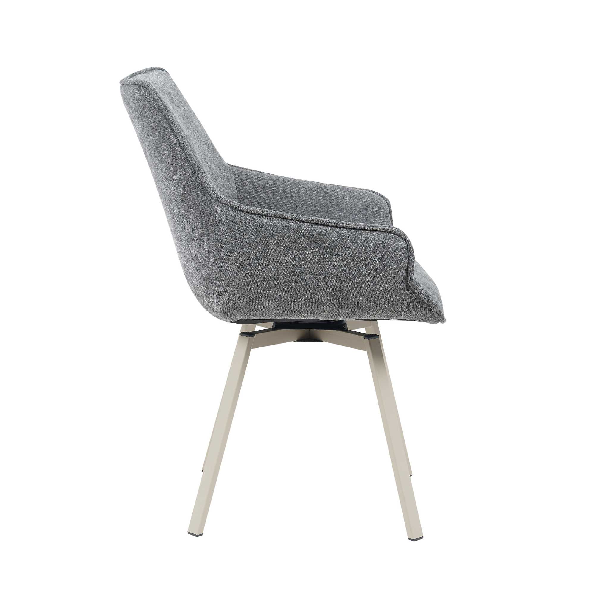 Chaise de salle à manger pivotante Mees anthracite – Image 5