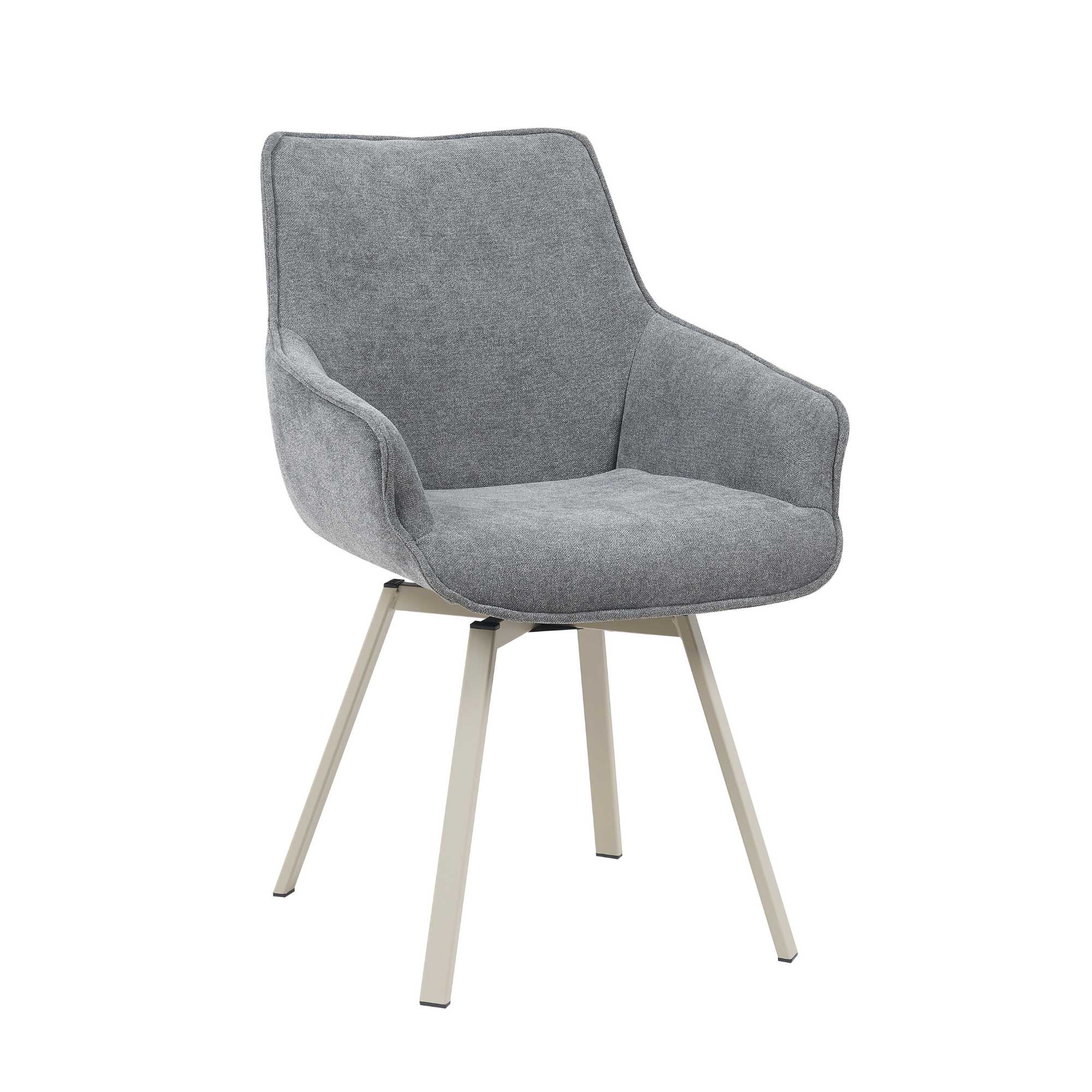 Chaise de salle à manger pivotante Mees anthracite – Image 7