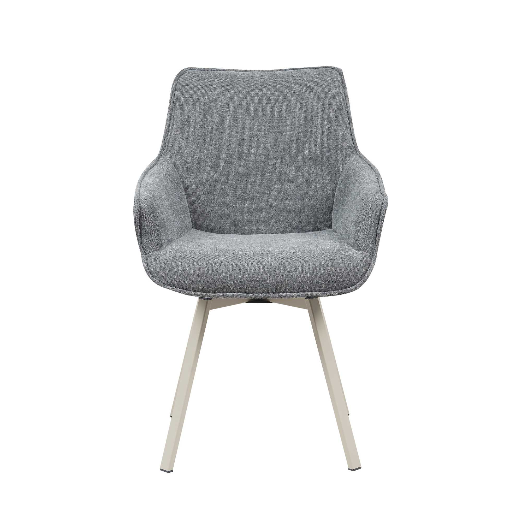 Chaise de salle à manger pivotante Mees anthracite – Image 4